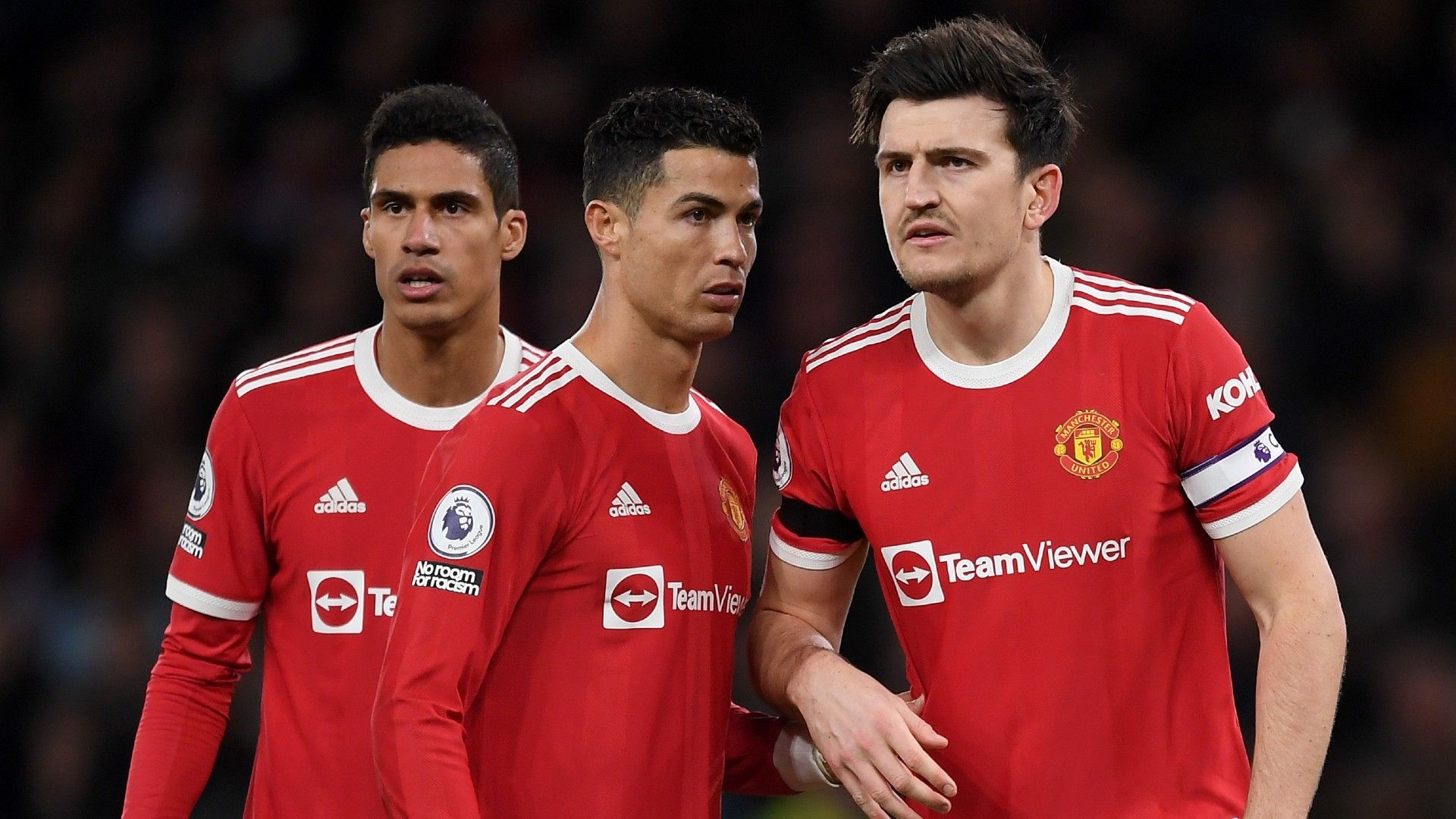 Cristiano Ronaldo Harry Maguire Raphael Varane Man Utd 2021-22