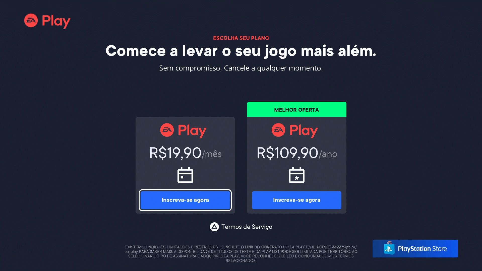 EA Play tutorial portugues passo 3