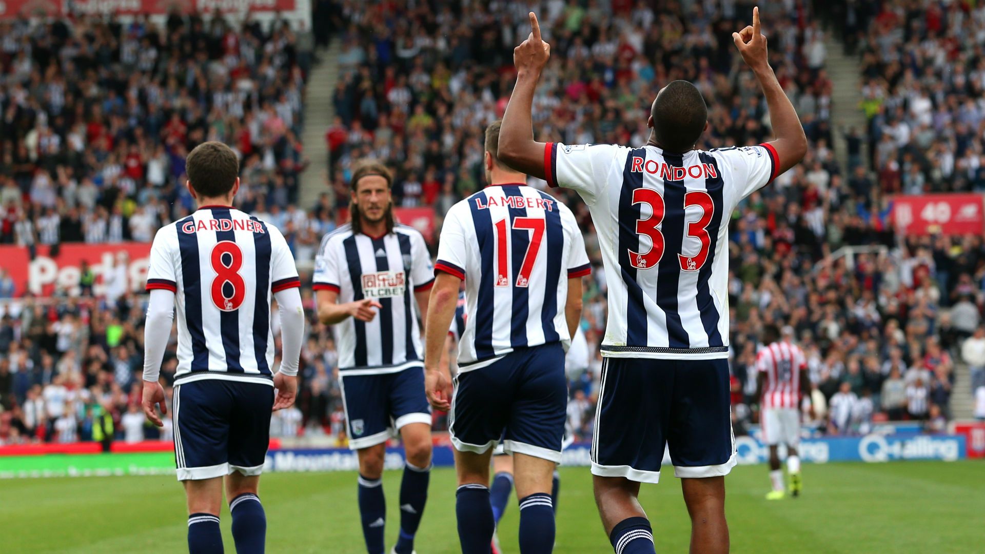 Salomon Rondon Premier League Stoke v West Brom 290815