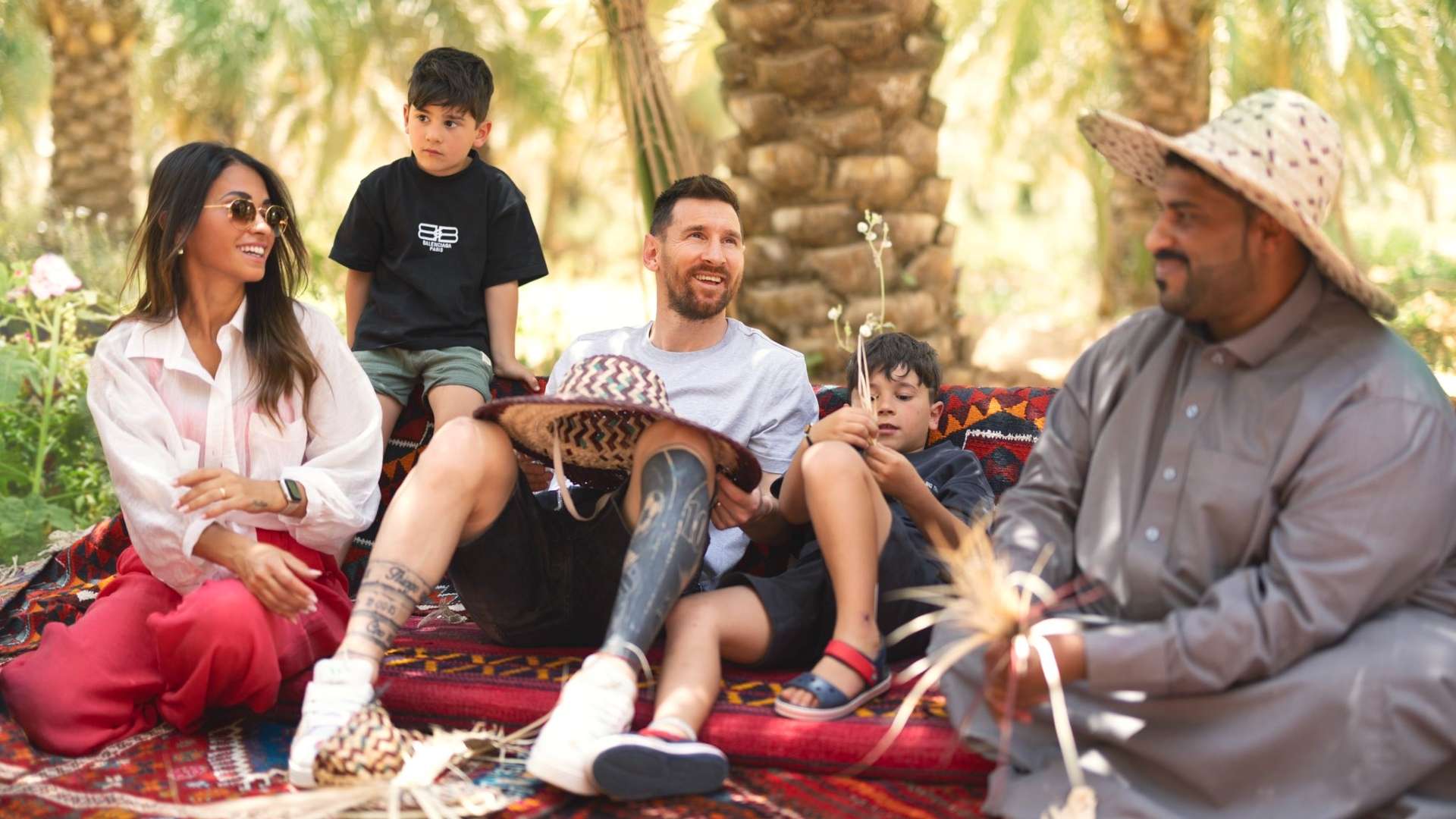 Messi Family in Saudi Arabia