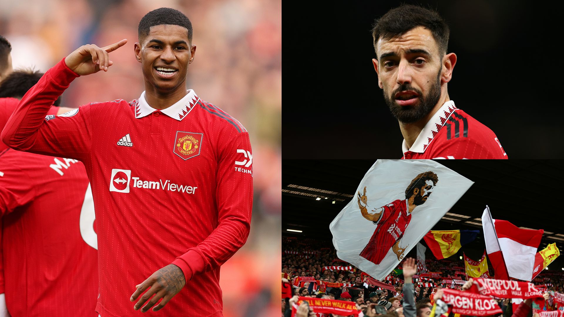 Marcus Rashford Bruno Fernandes Manchester United Liverpool