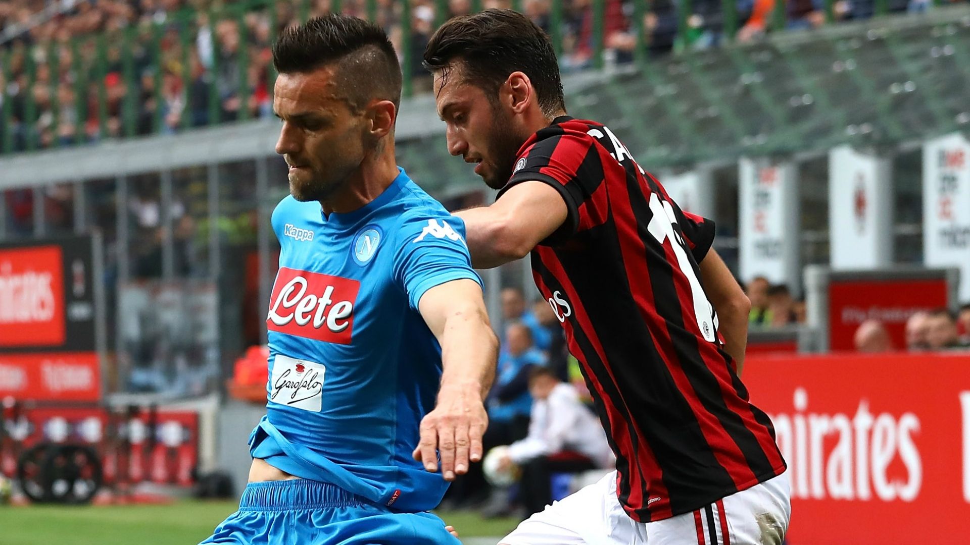Maggio Calhanoglu Milan Napoli Serie A