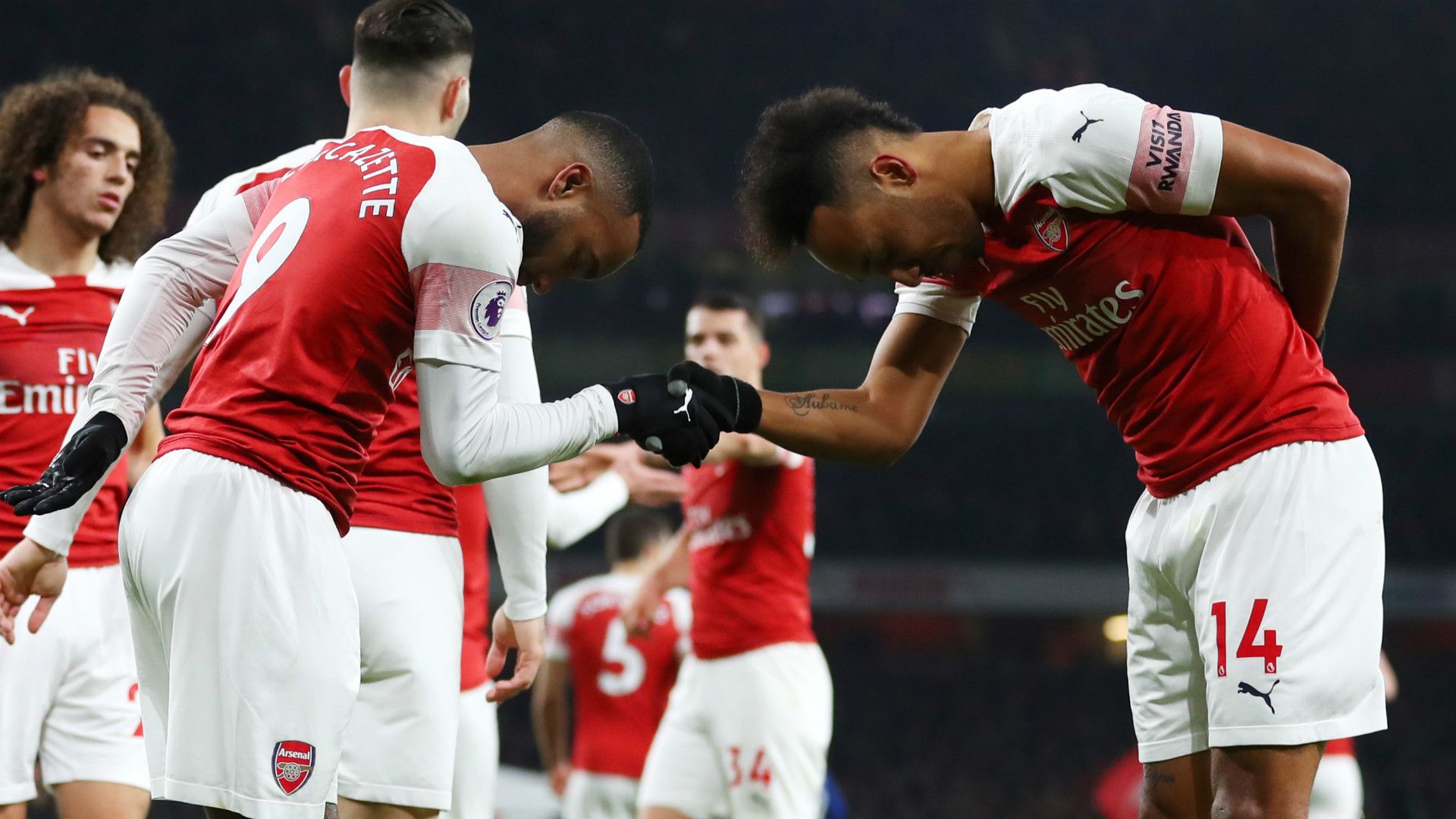 Alexandre Lacazette Pierre-Emerick Aubameyang Arsenal 2018-19