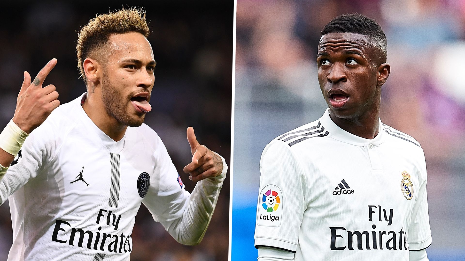 Neymar Vinicius Junior PSG Real Madrid