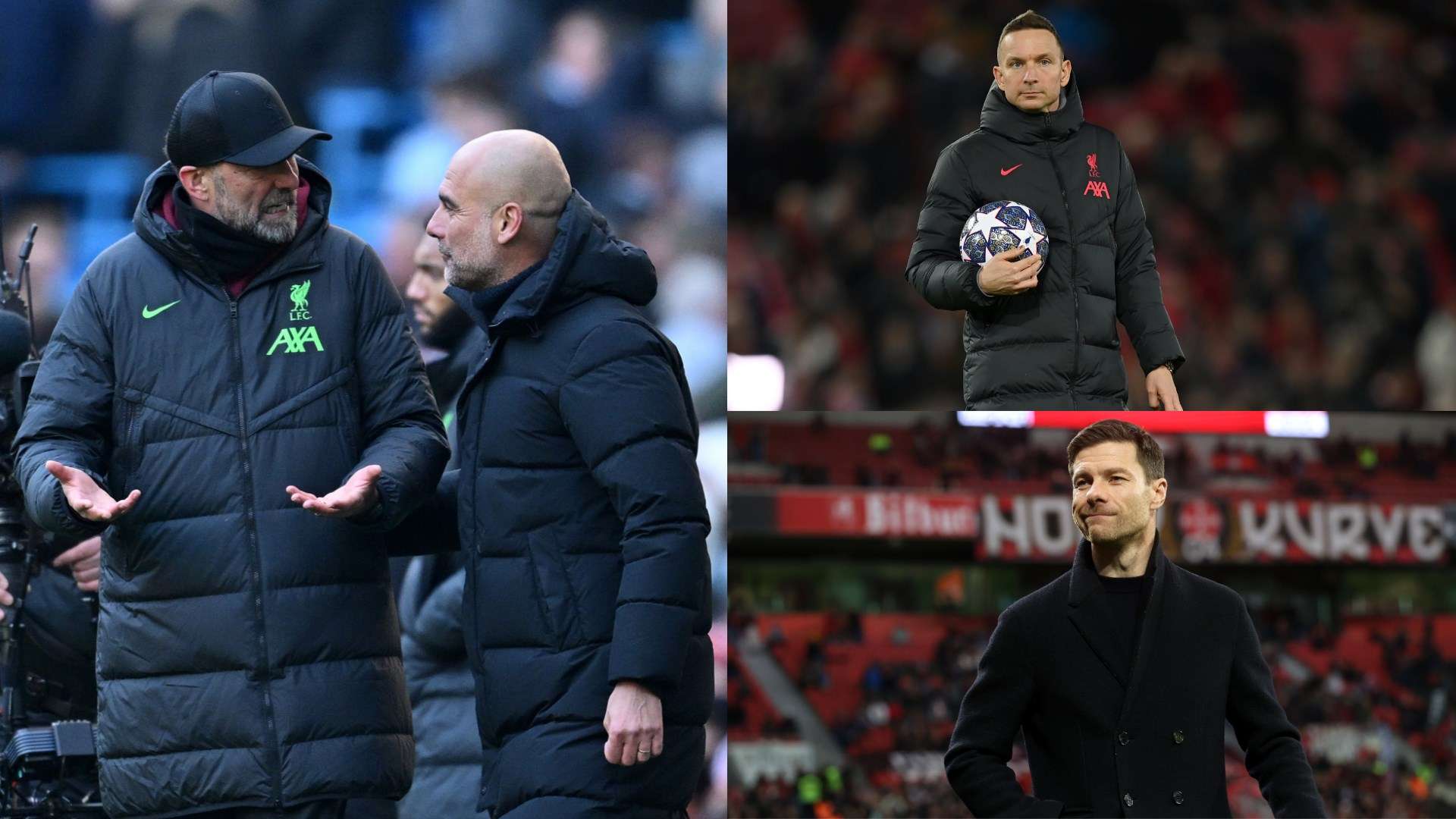 Xabi Alonso pepijn Lijnders Pep Guardiola Jurgen Klopp