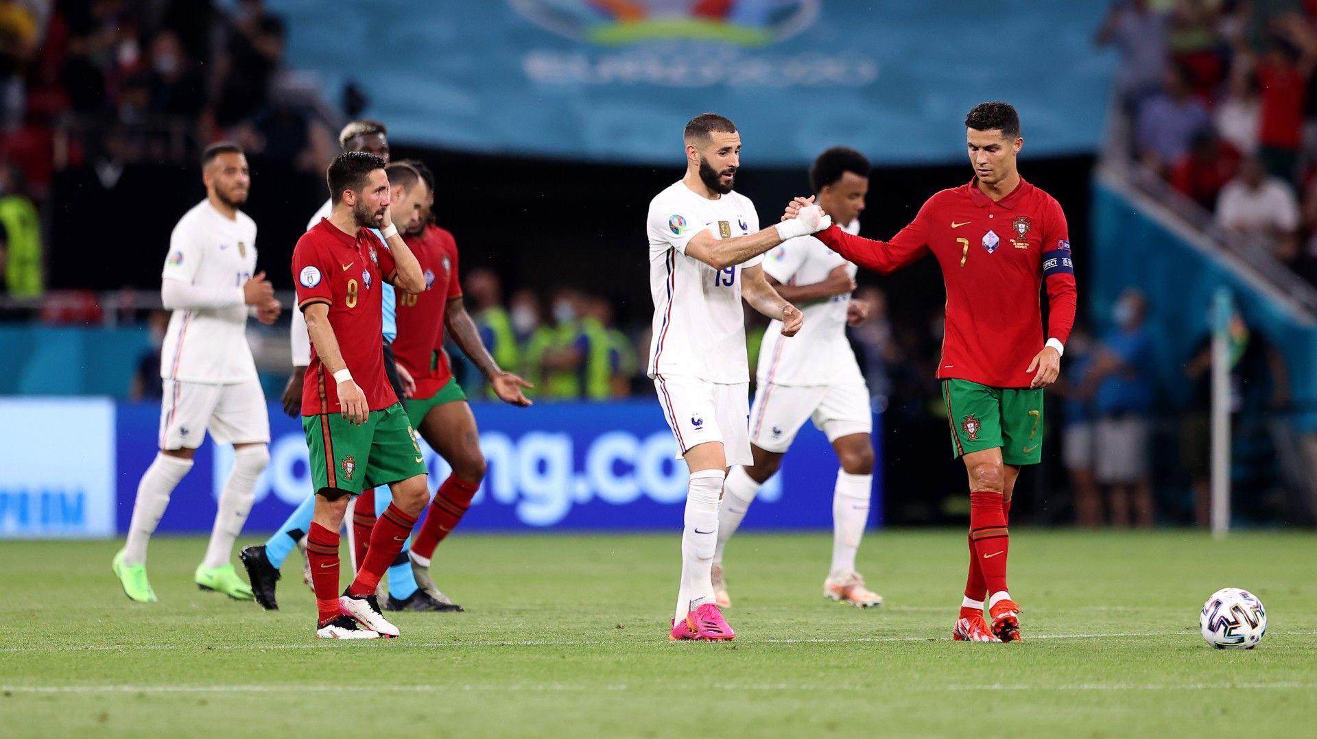 Cristiano Ronaldo Karim Benzema Portugal France Euro 2020 23062021