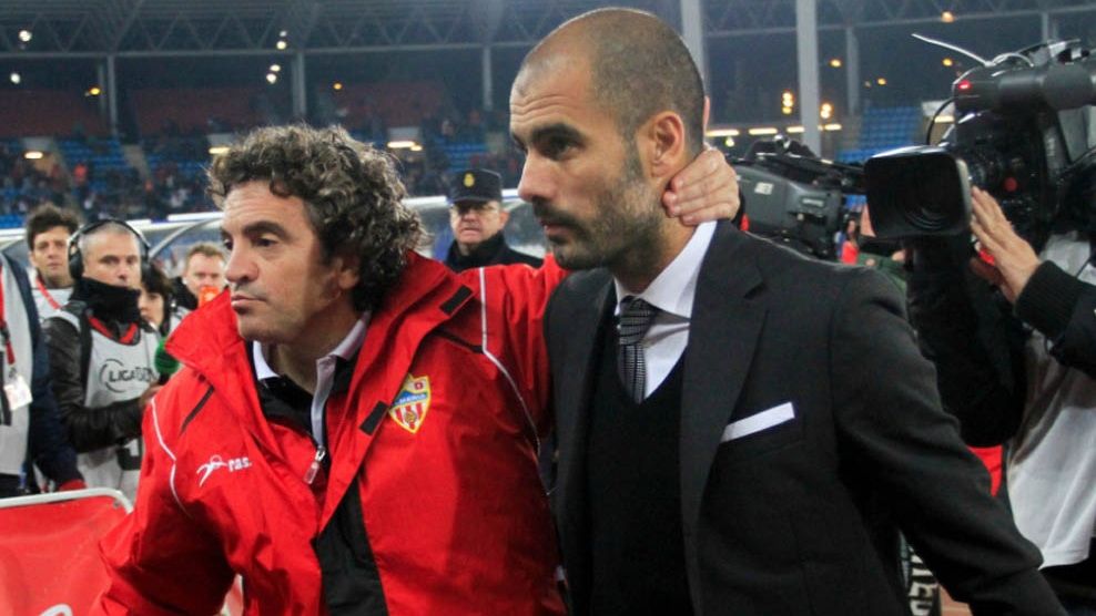 Pep Guardiola Juan Manuel Lillo