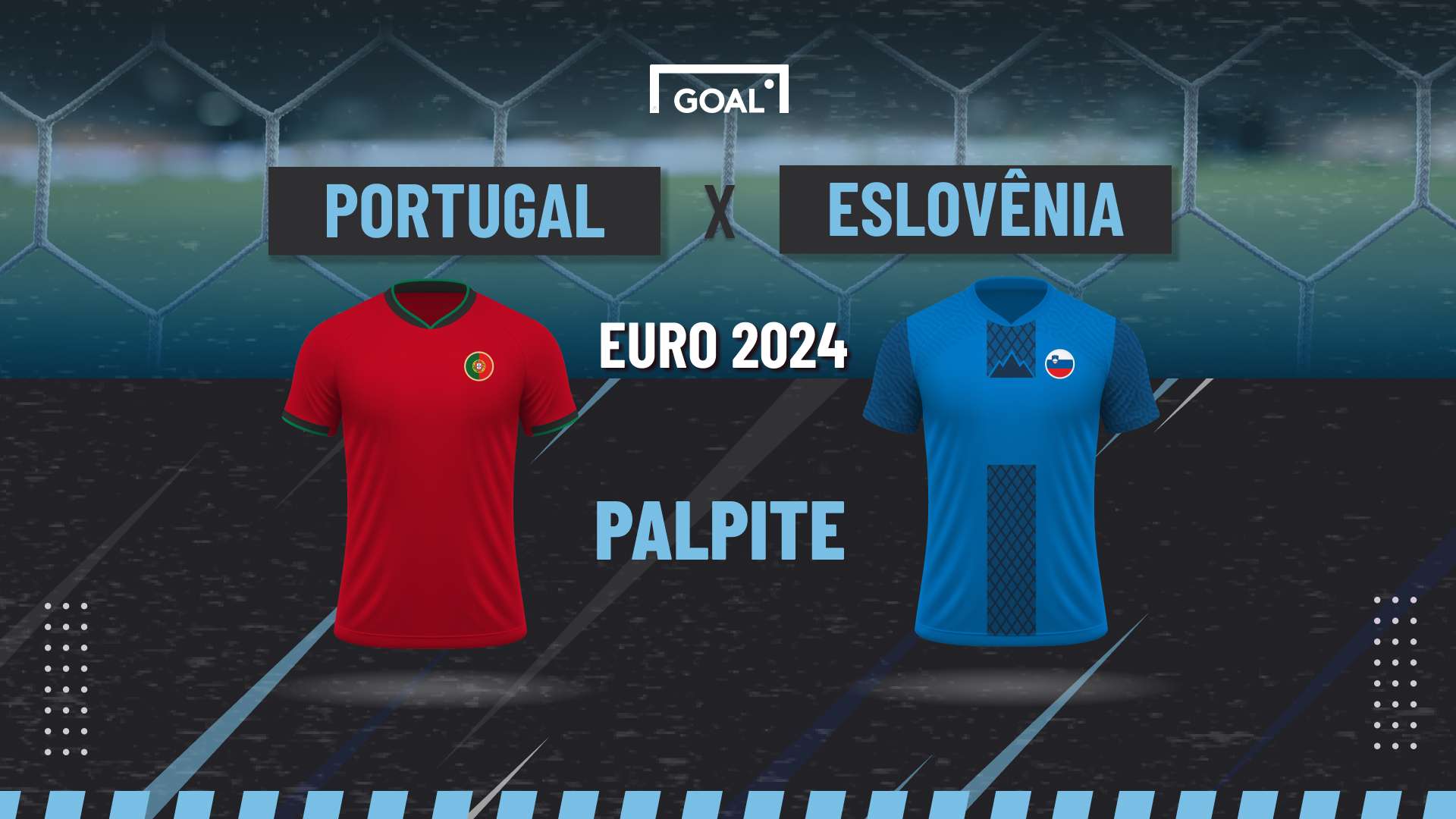 Euro 2024 Blue Template Portugal x Eslovênia