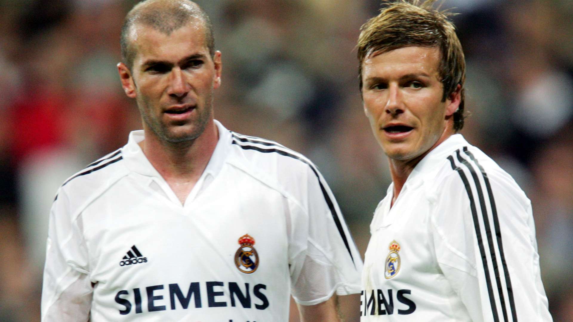 David Beckham Zinedine Zidane Real Madrid 23042005