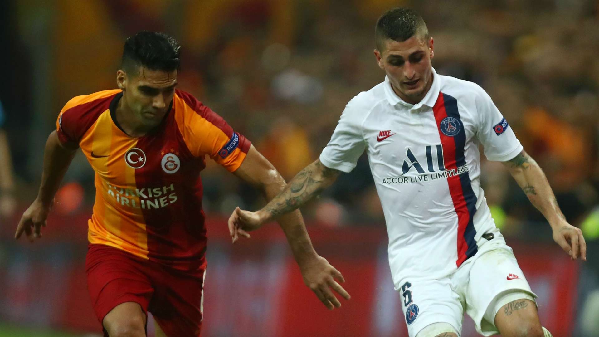 Radamel Falcao Marco Verratti Galatasaray PSG UCL 10022019
