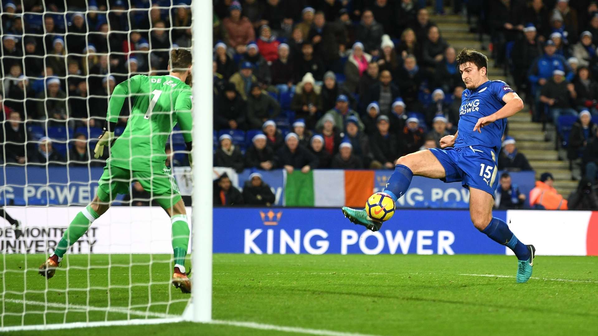 Harry Maguire David de Gea Leicester City Manchester United