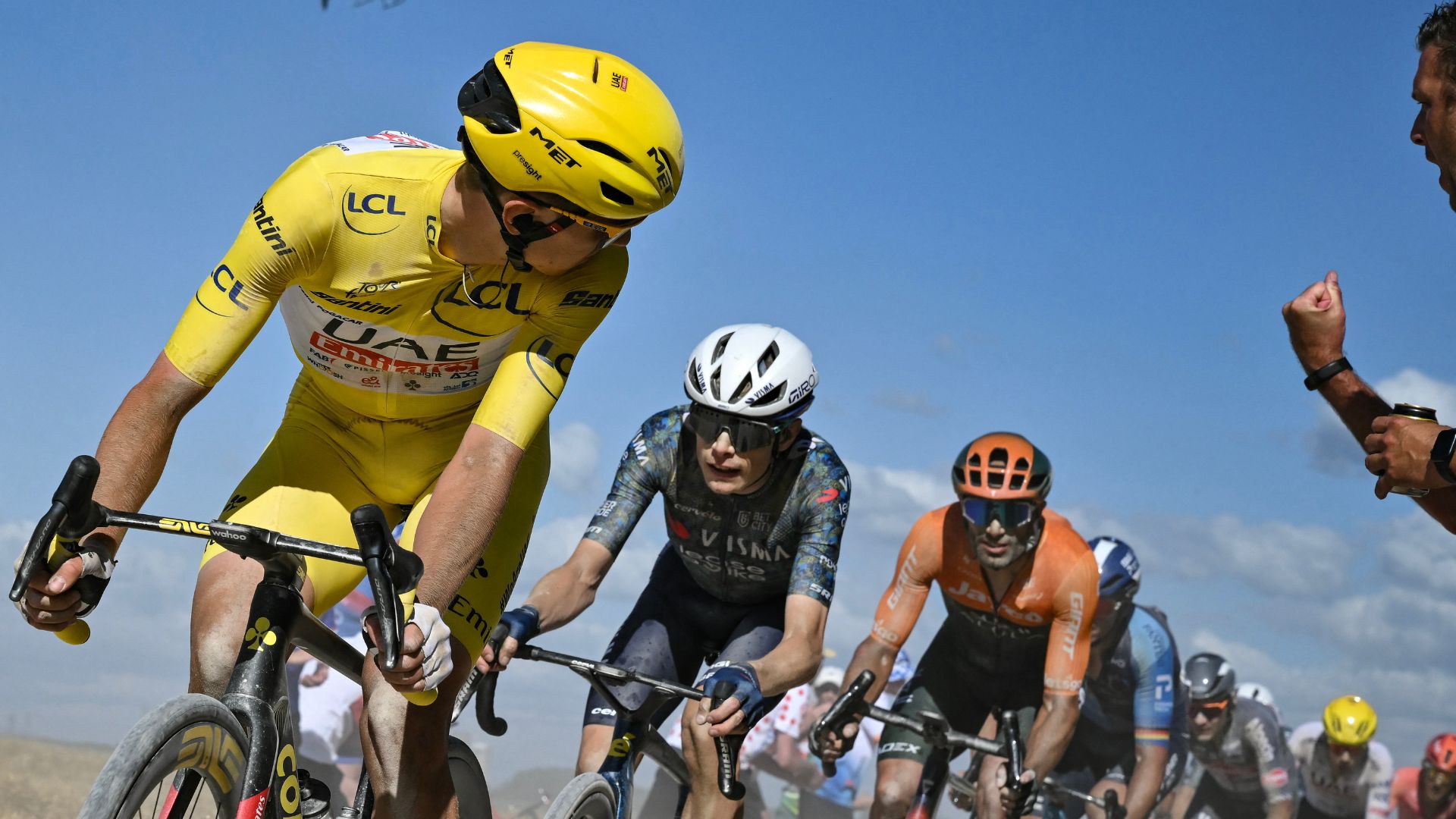 Slovenian rider Tadej Pogacar Tour de France 2024