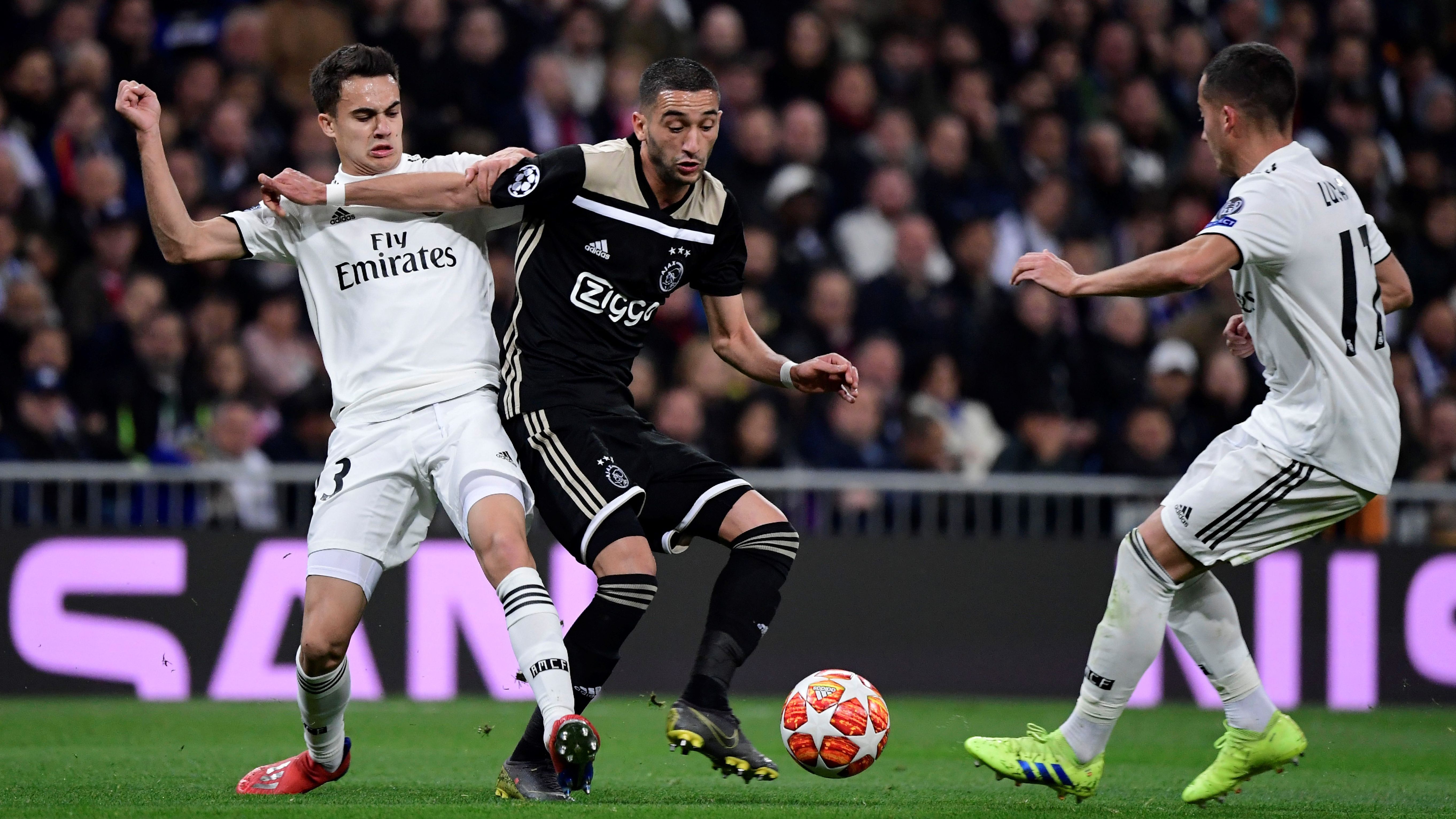 Hakim Ziyech Nacho Fernandez Lucas Vazquez Real Madrid Ajax UCL 05032019