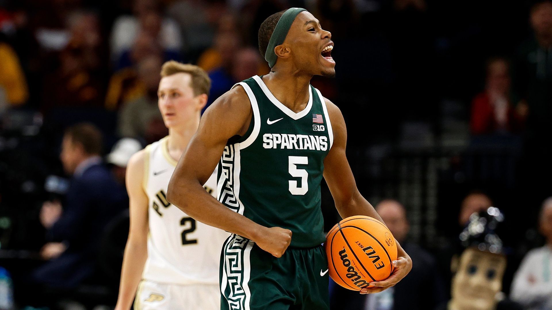 Michigan State Spartans Tre Holloman NCAA Basketball March Madness