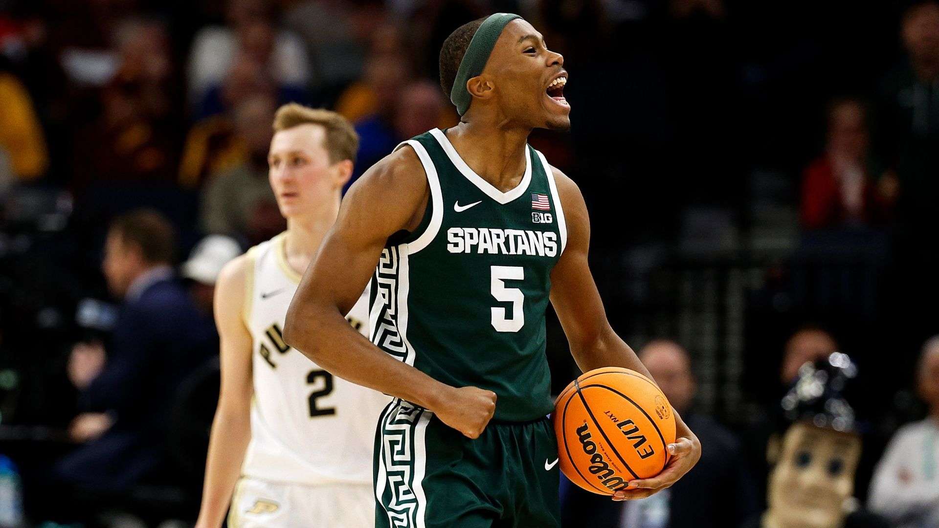 Michigan State Spartans Tre Holloman NCAA Basketball March Madness