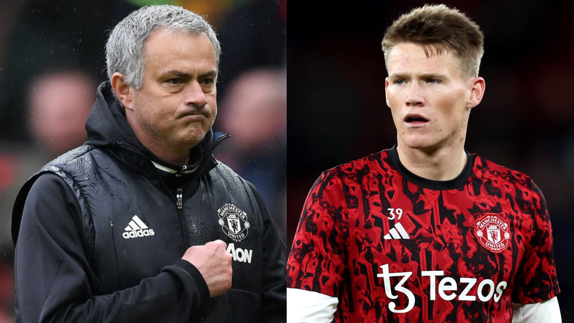 Jose Mourinho and Scott McTominay