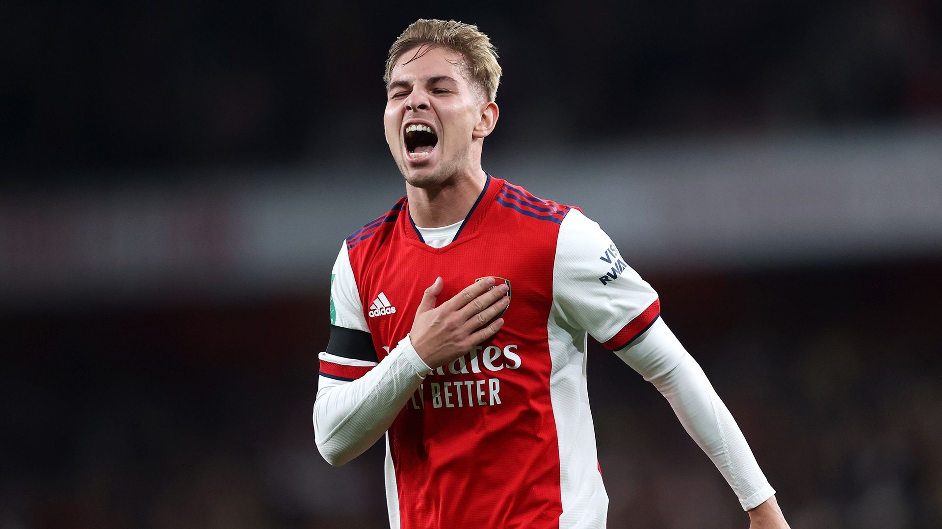 Emile Smith Rowe Arsenal Wimbledon League Cup 2021-22