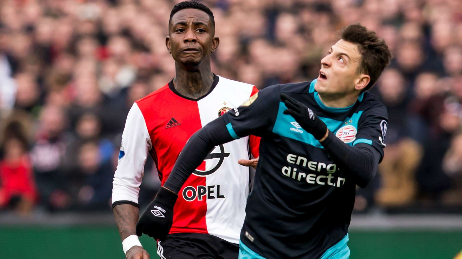 Eljero Elia, Santiago Arias, Feyenoord - PSV, Eredivisie, 02262017