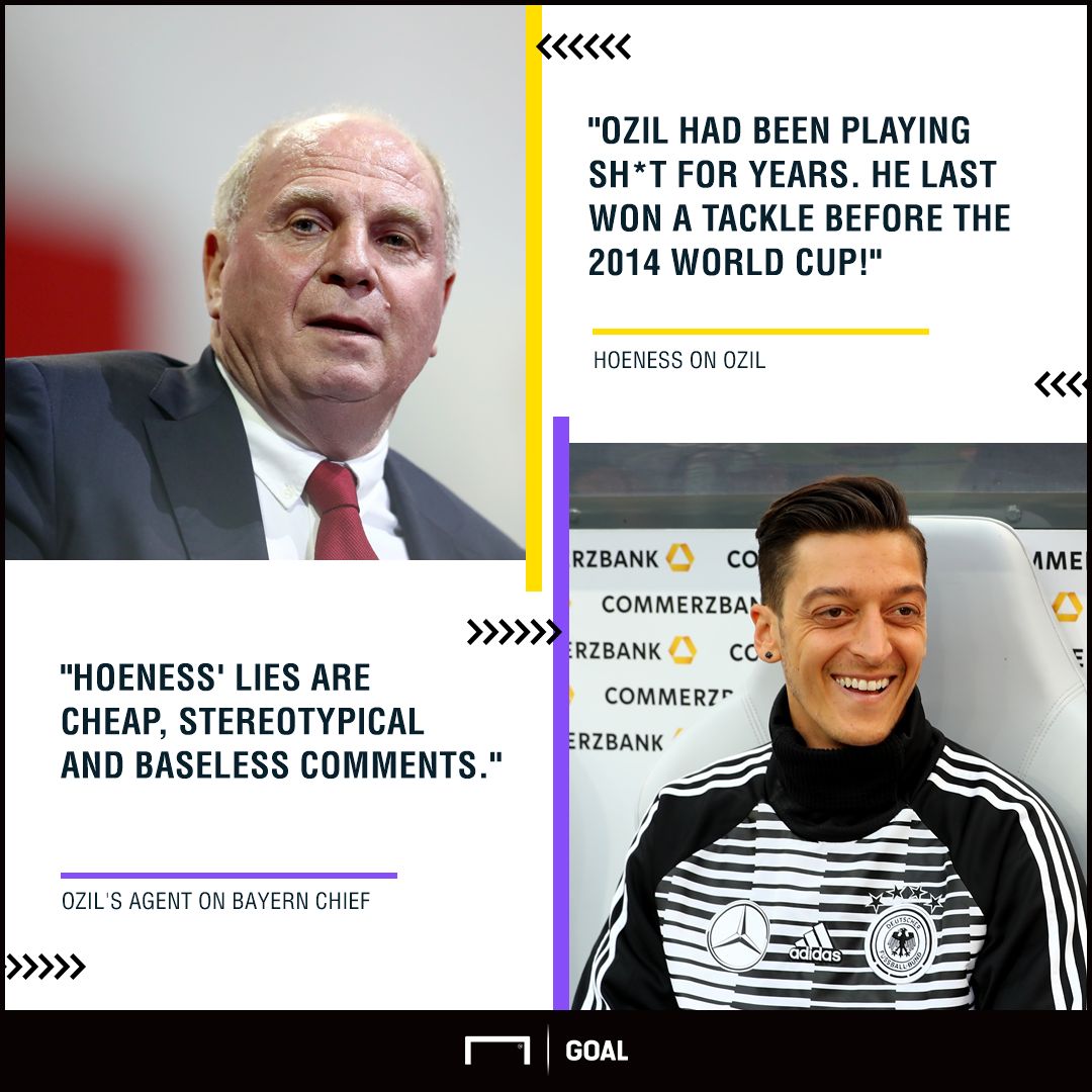 Mesut Ozil Uli Hoeness GFX