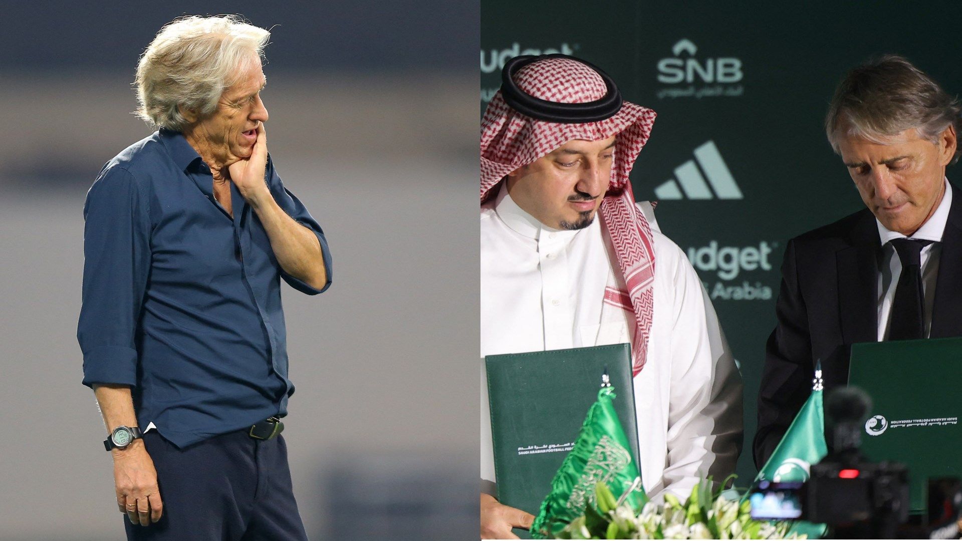 Jorge Jesus - Roberto Mancini - Saudi - Hilal 2023