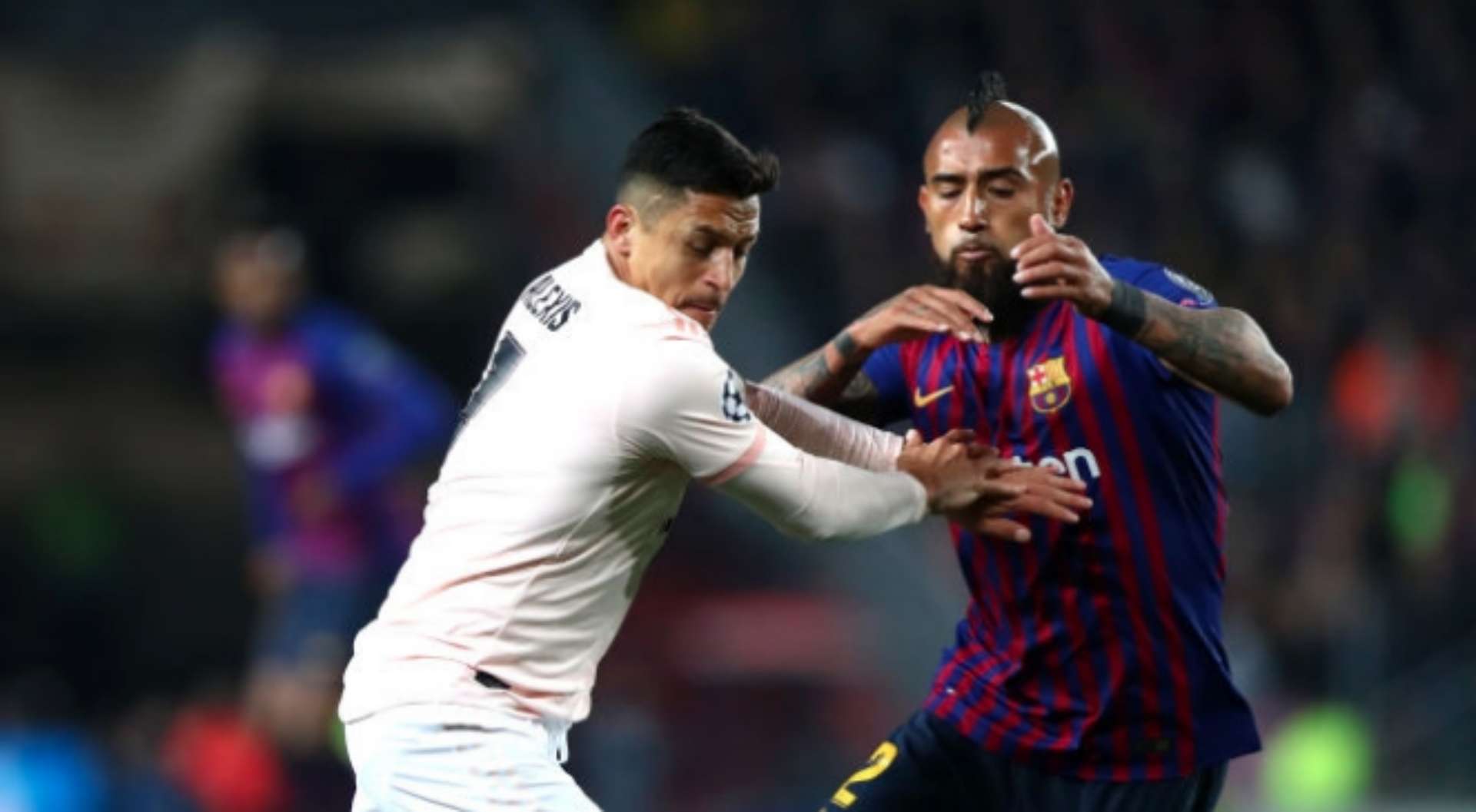 160419 Barcelona Manchester United Alexis Sánchez Arturo Vidal