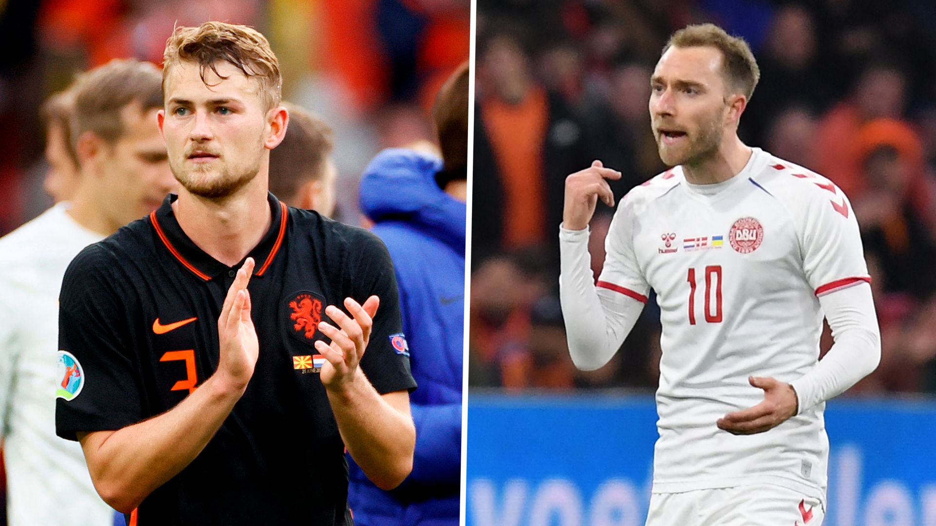 De Ligt Eriksen Olanda Danimarca GFX