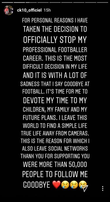 IG story Kevin Constant