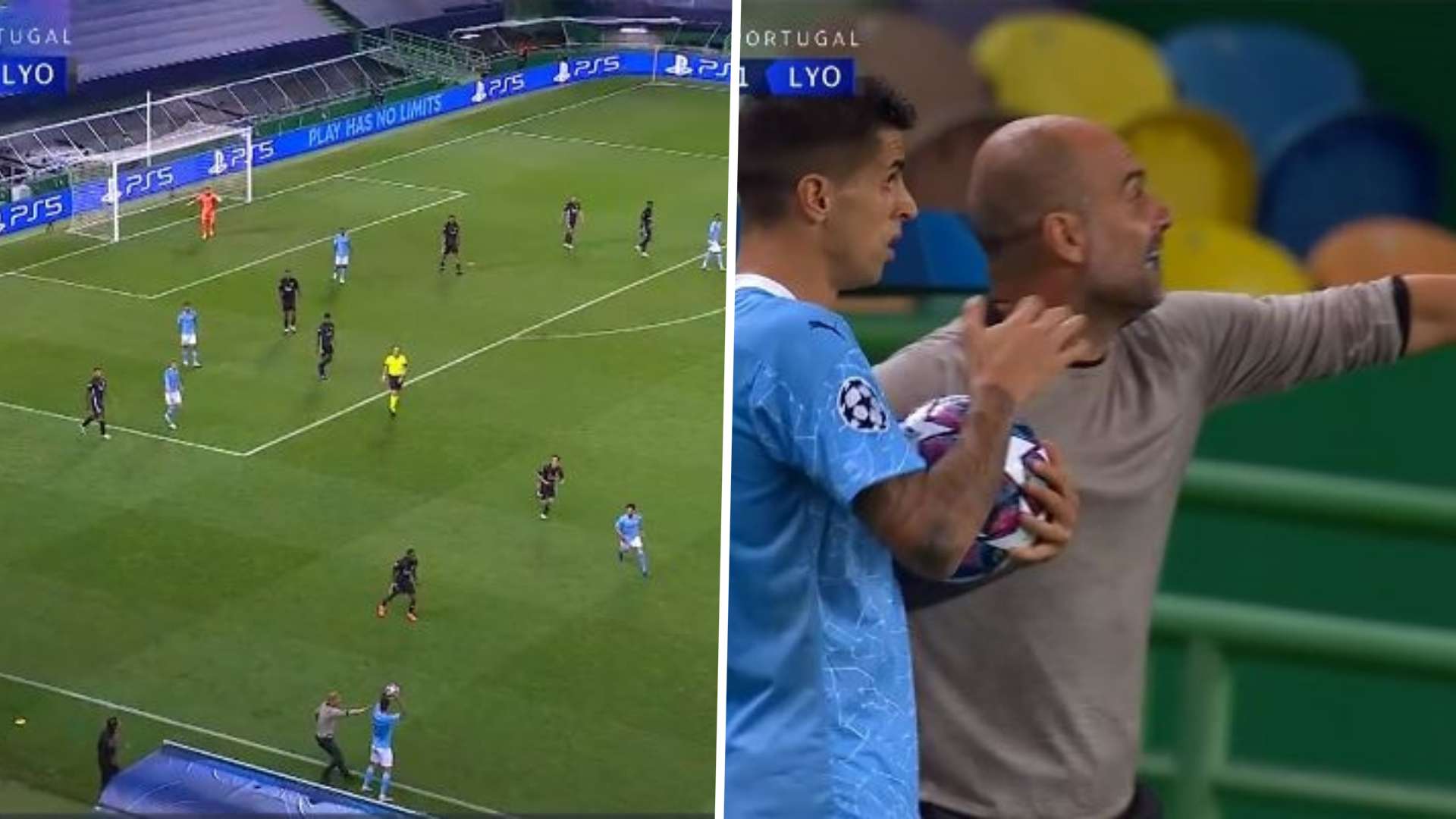 GFX Pep Guardiola VAR Manchester City