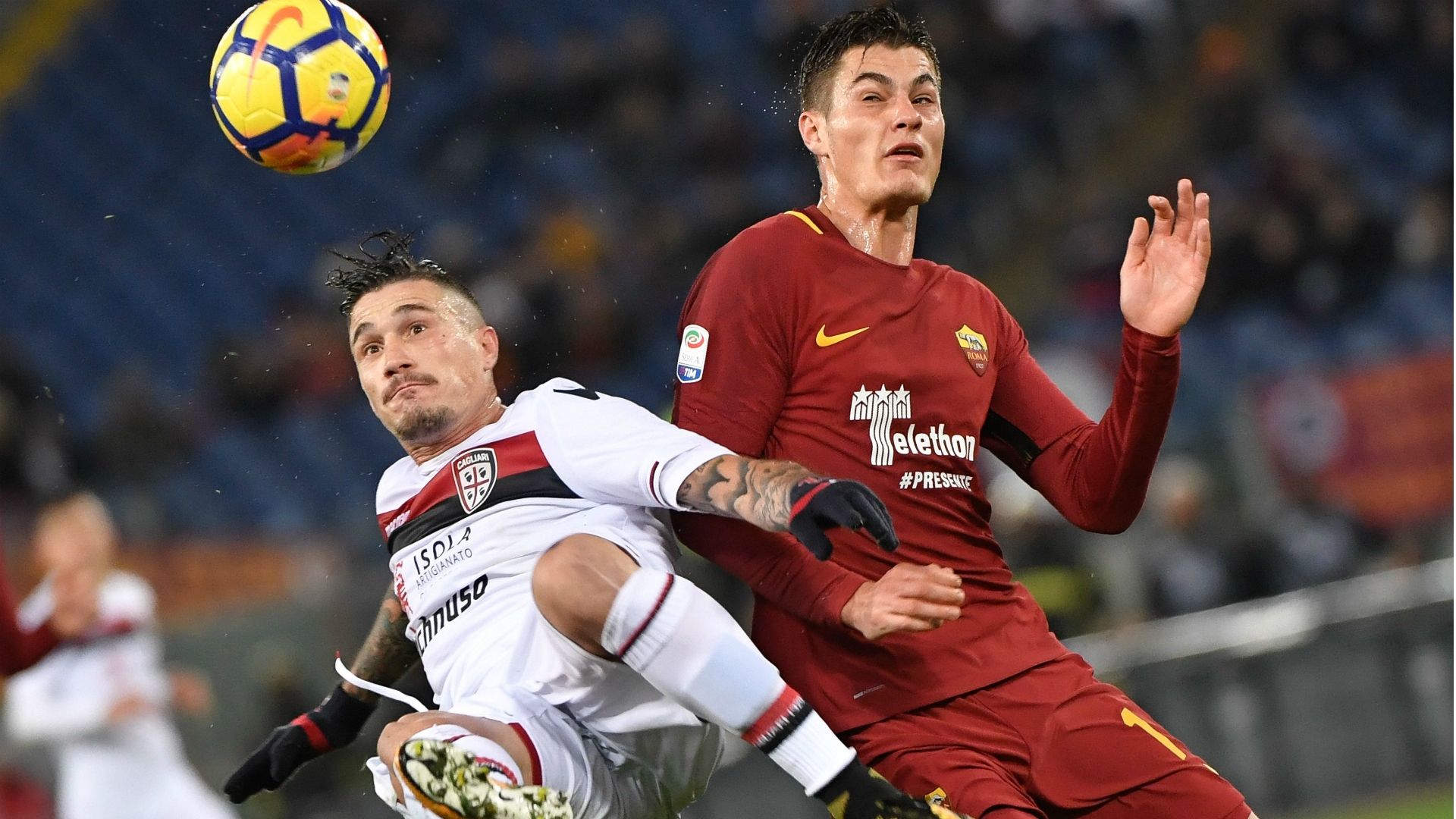 Pisacane Schick Roma Cagliari Serie A
