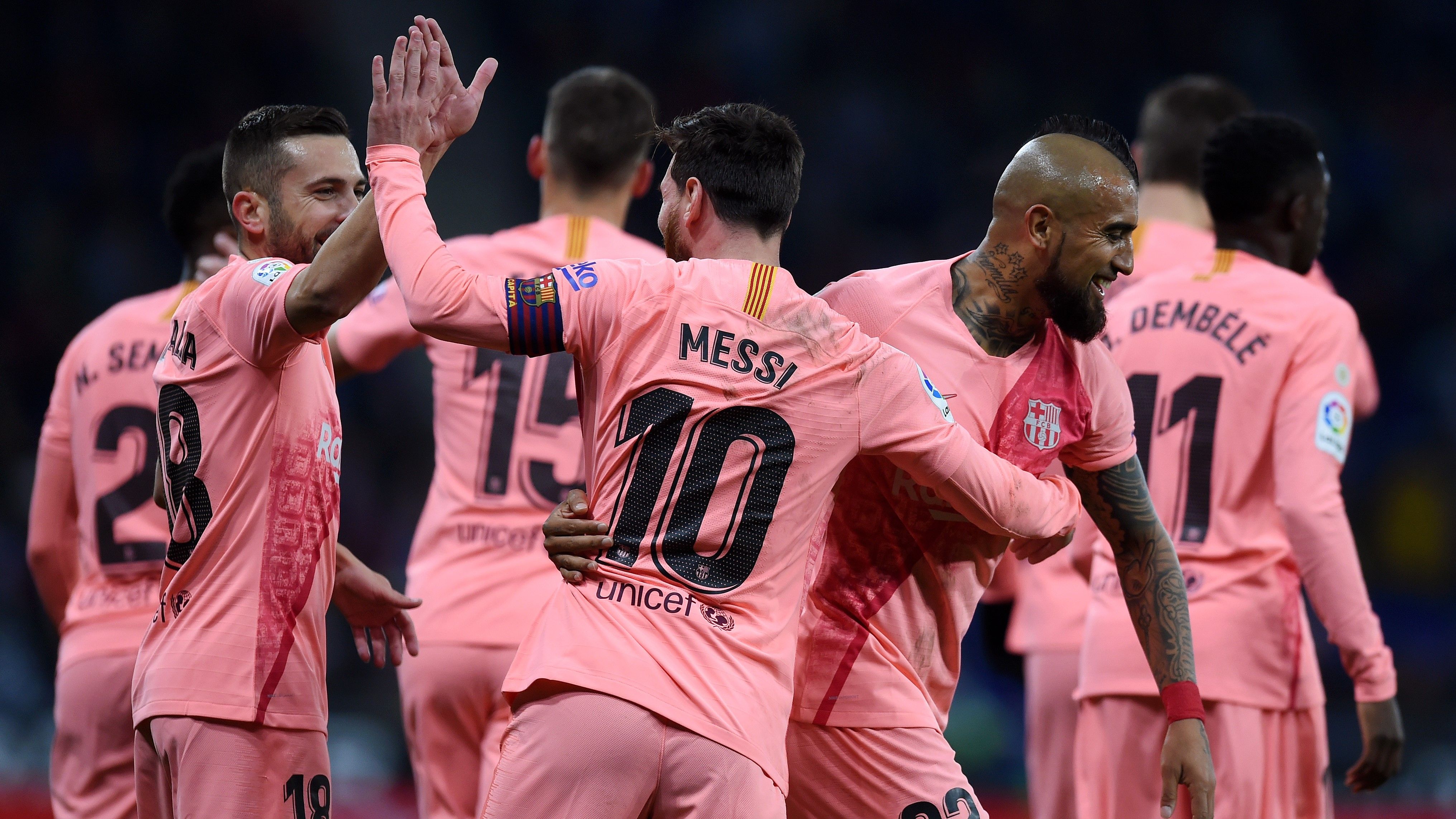 Lionel Messi Espanyol Barcelona LaLiga 08122018