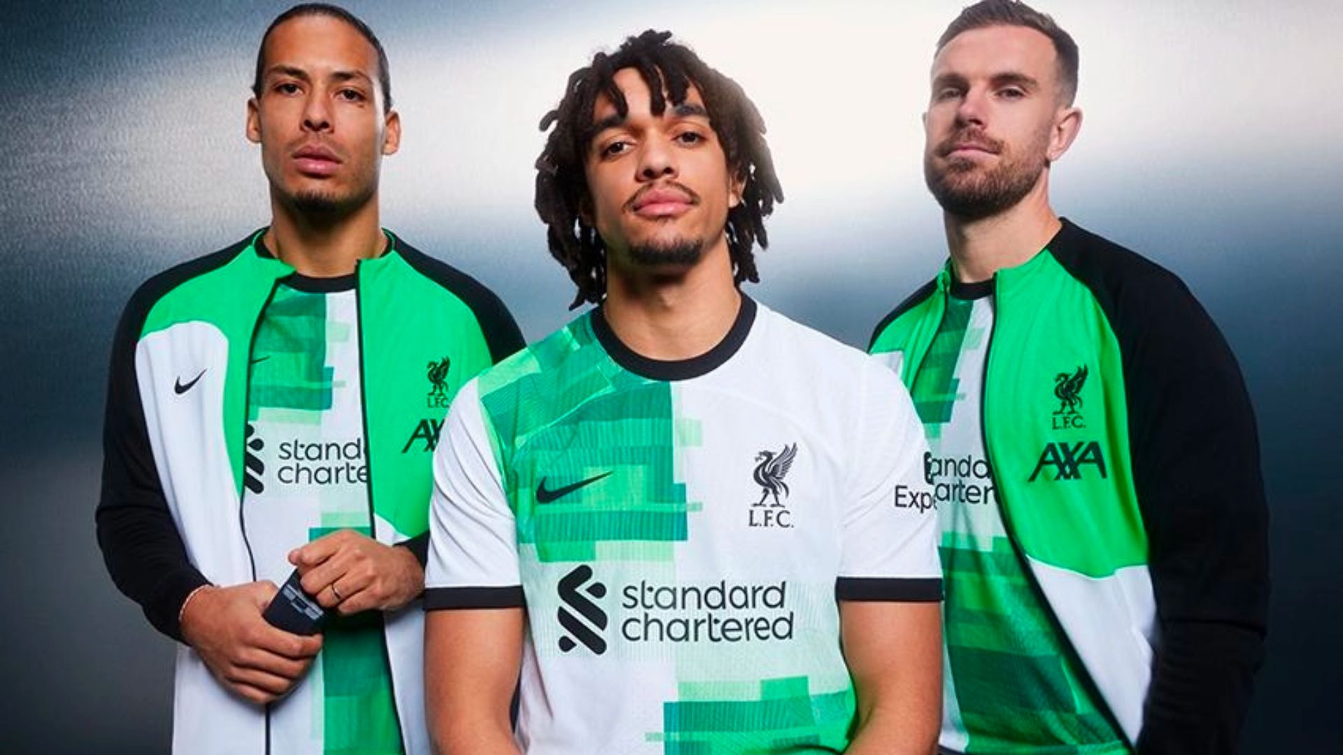 Liverpool 2023-24 away kit trio