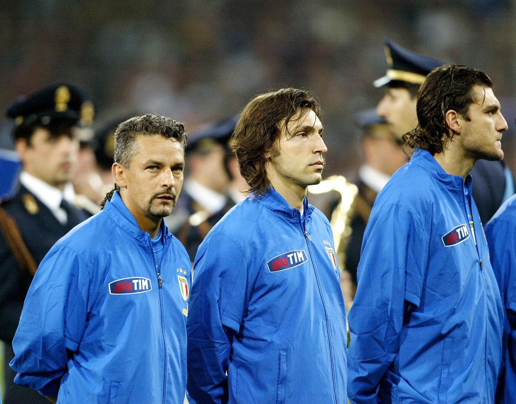 Roberto Baggio Andrea Pirlo Christian Vieri