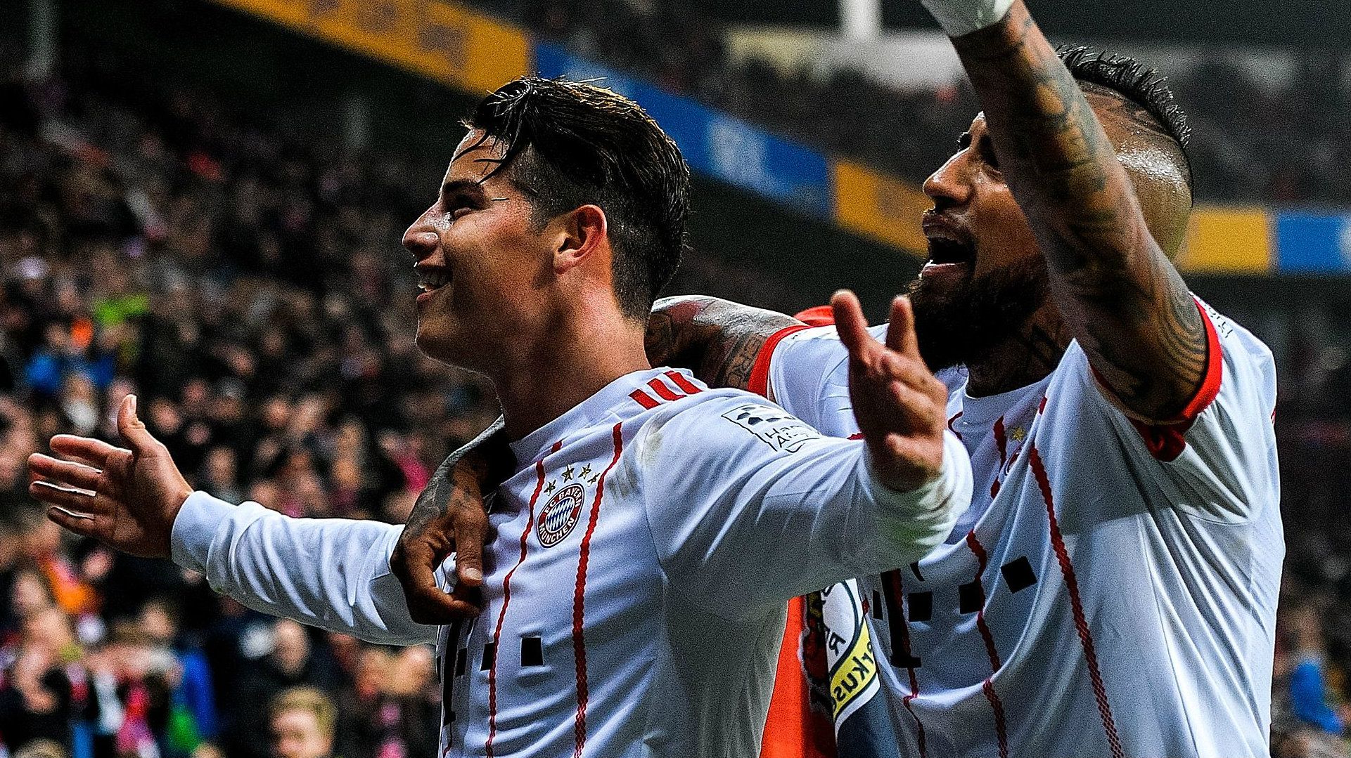 James Rodriguez Arturo Vidal Bayern Munich