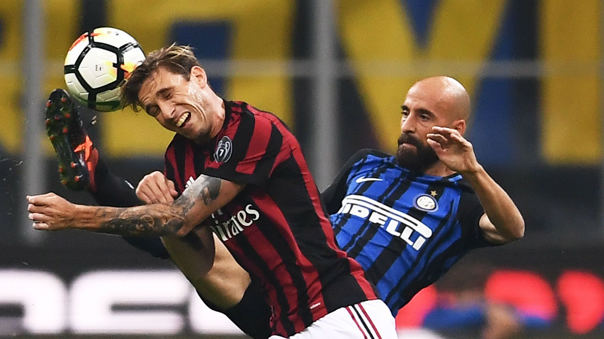 Lucas Biglia Borja Valero Milan Inter
