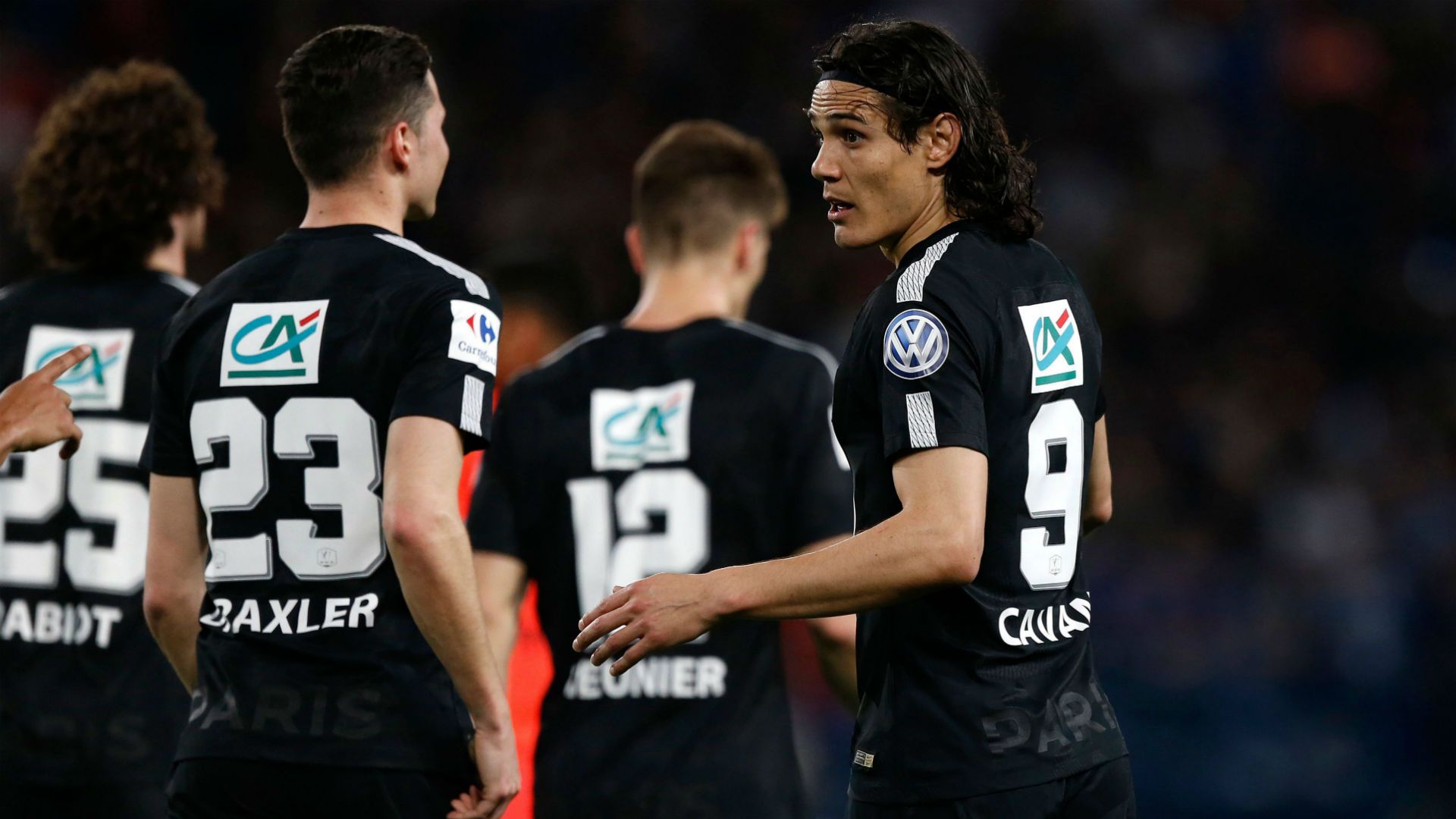 Edinson Cavani Caen PSG Coupe de France 18042018