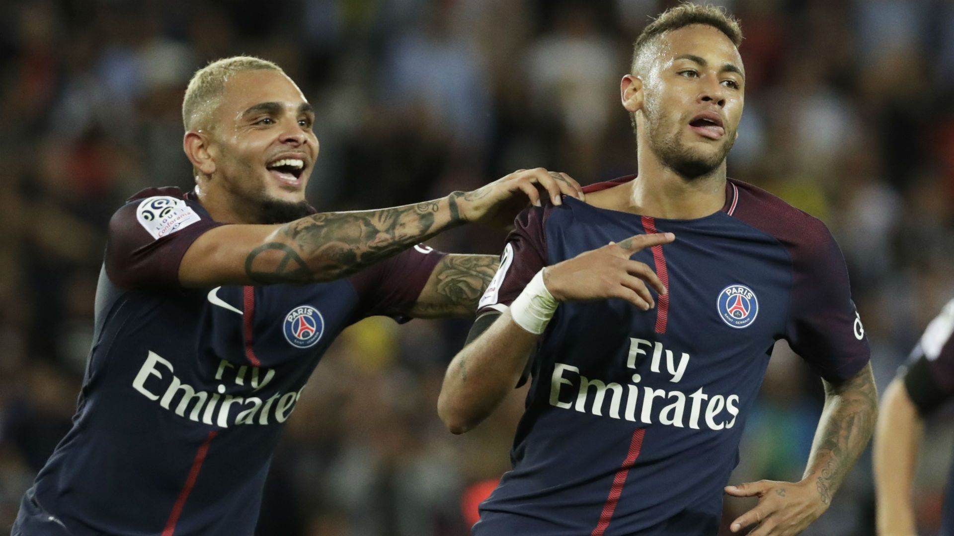 Neymar Layvin Kurzawa PSG Toulouse Ligue 1 20082017