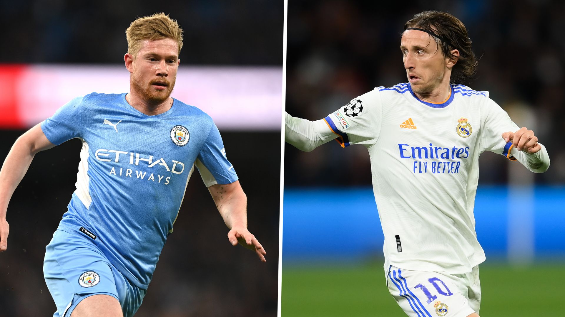 Kevin De Bruyne Luka Modric Manchester City Real Madrid