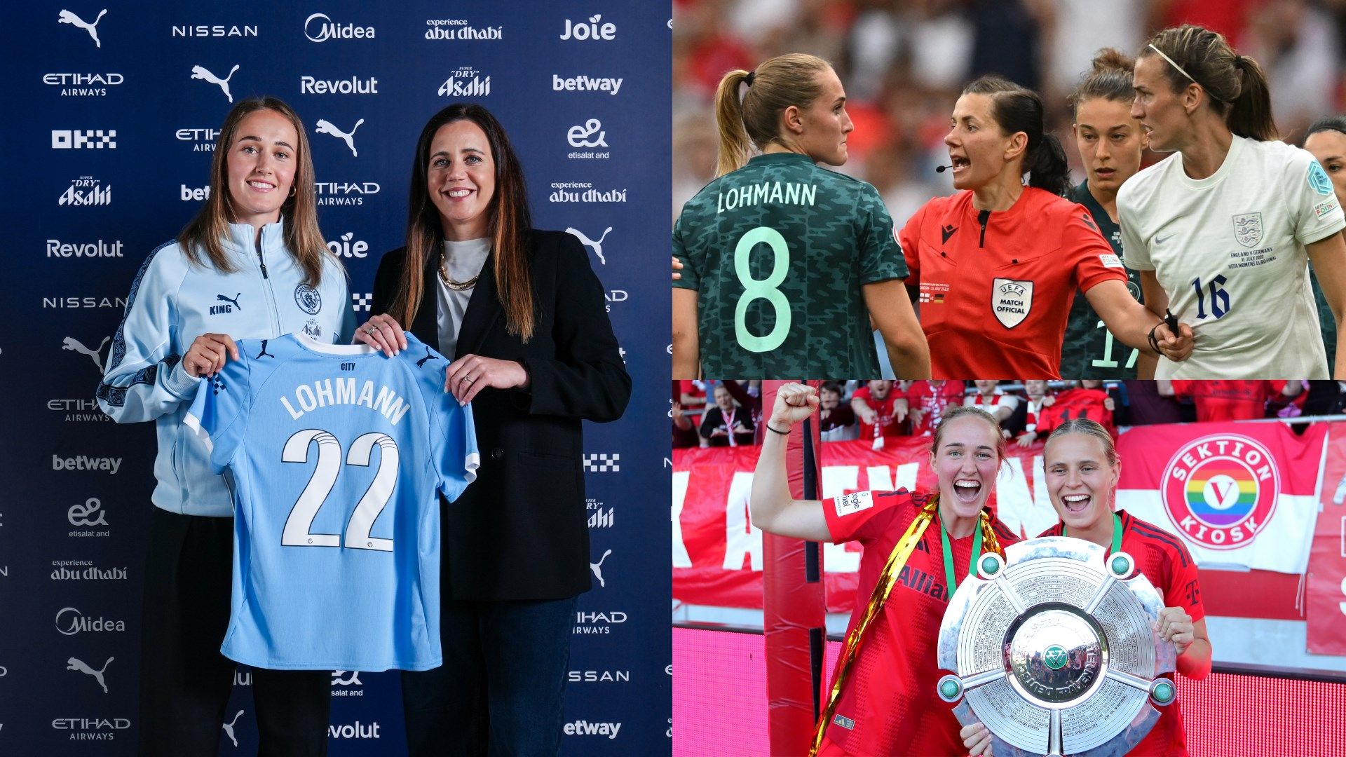 Lionesses icon Jill Scott helps Man City announce arrival of Sydney Lohmann from Bayern Munich after sweary encounter in Euro 2022 final | Goal.com UK