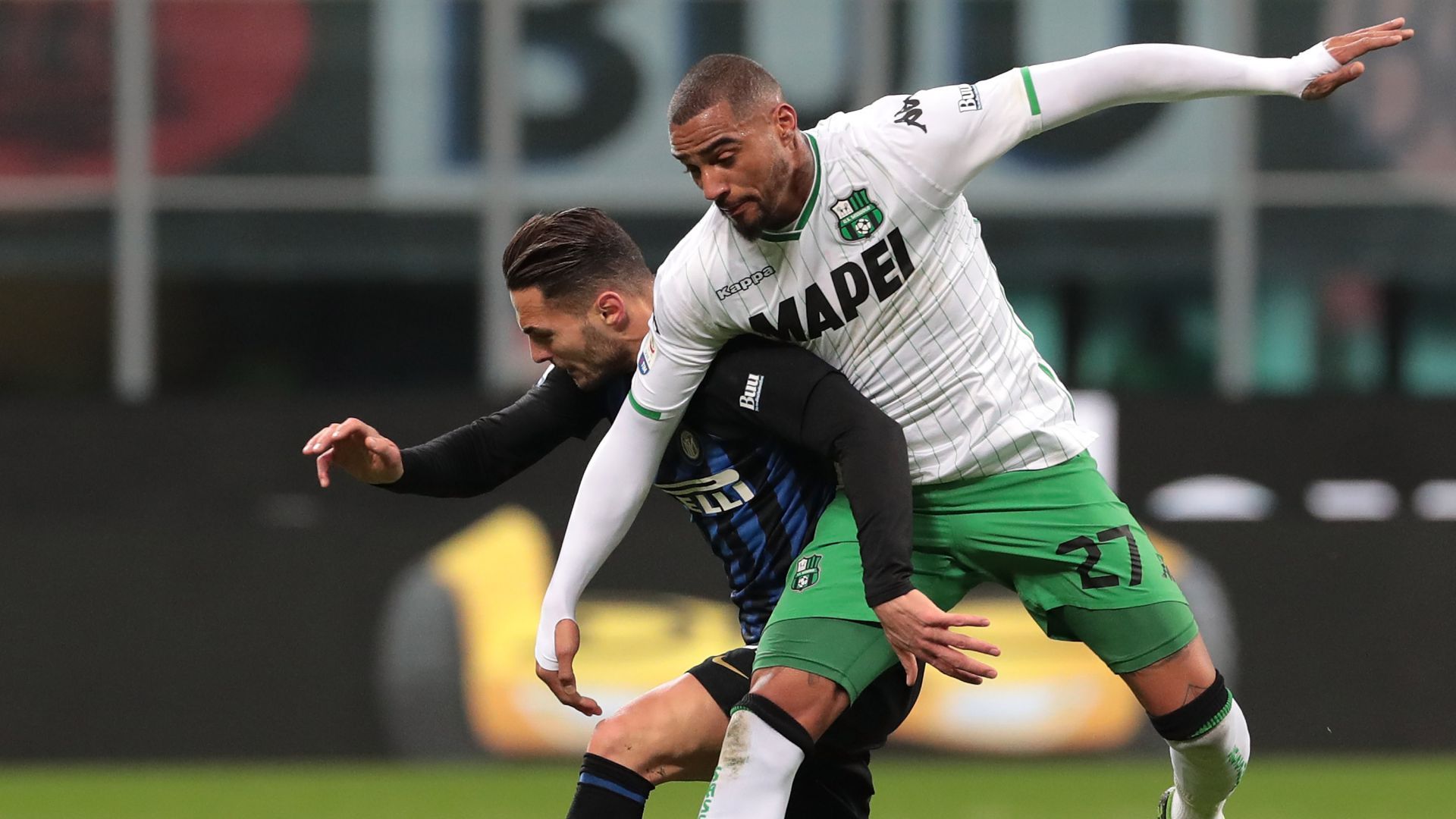 Danilo D’Ambrosio Kevin Prince Boateng Inter Sassuolo Serie A