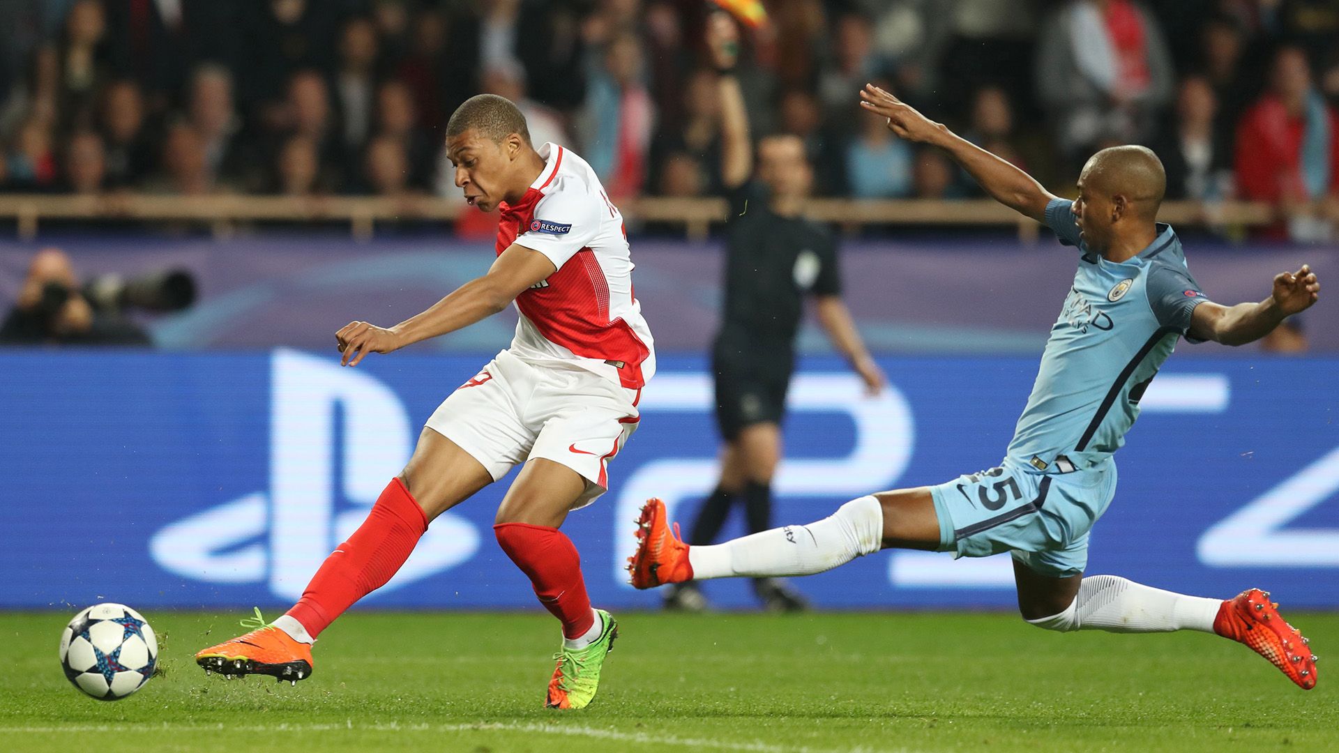 Kylian Fernandinho Monaco Manchester City Champions League R16 15032017