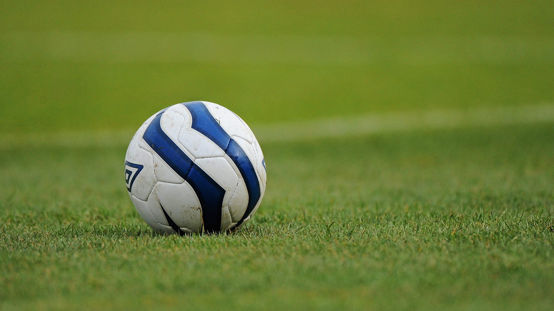 General view of a football