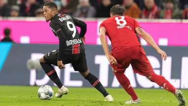 GERMANY ONLY: LEON BAILEY BAYER LEVERKUSEN JAVI MARTINEZ BAYERN MÜNCHEN
