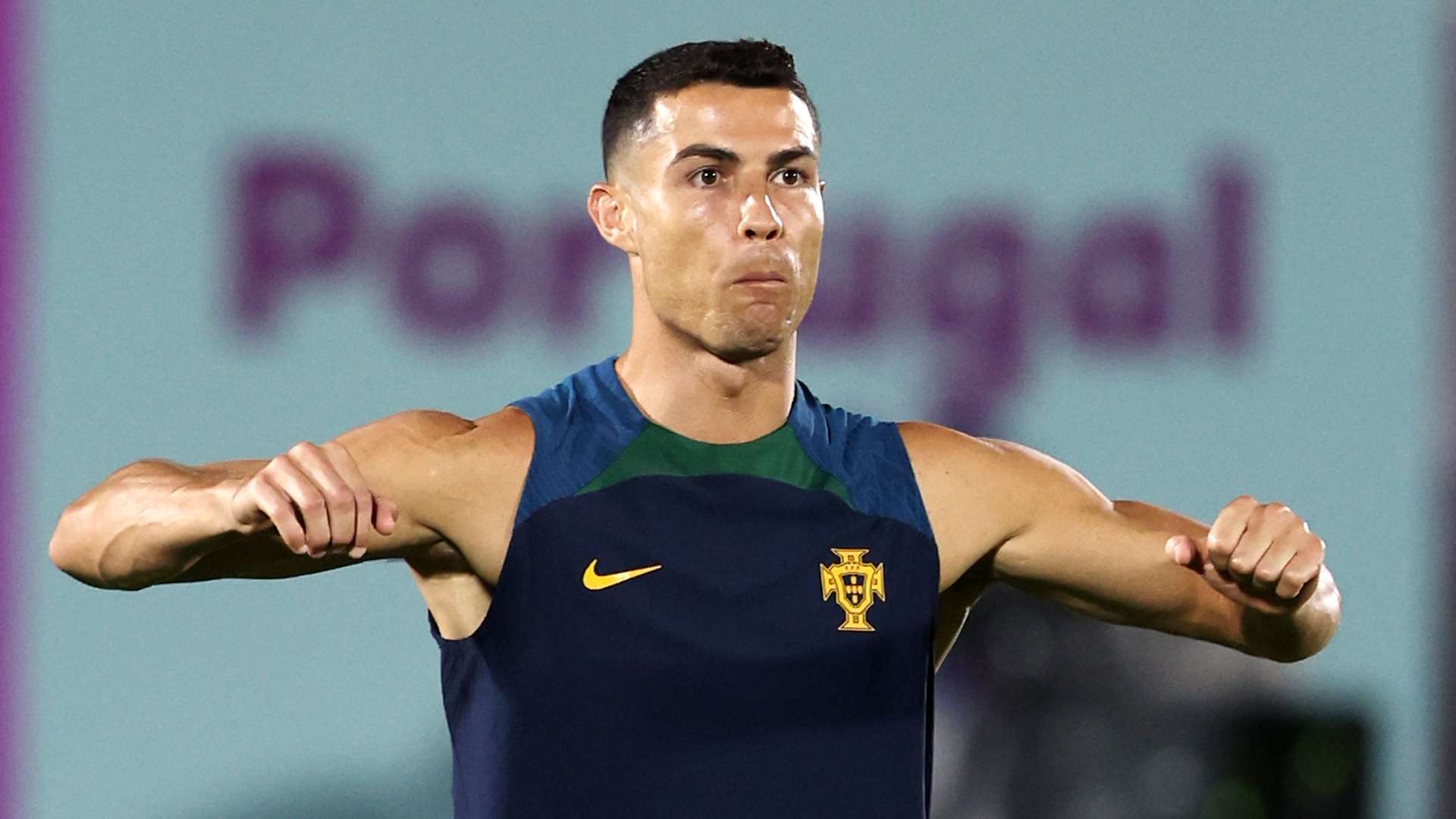 Cristiano Ronaldo training World Cup 2022