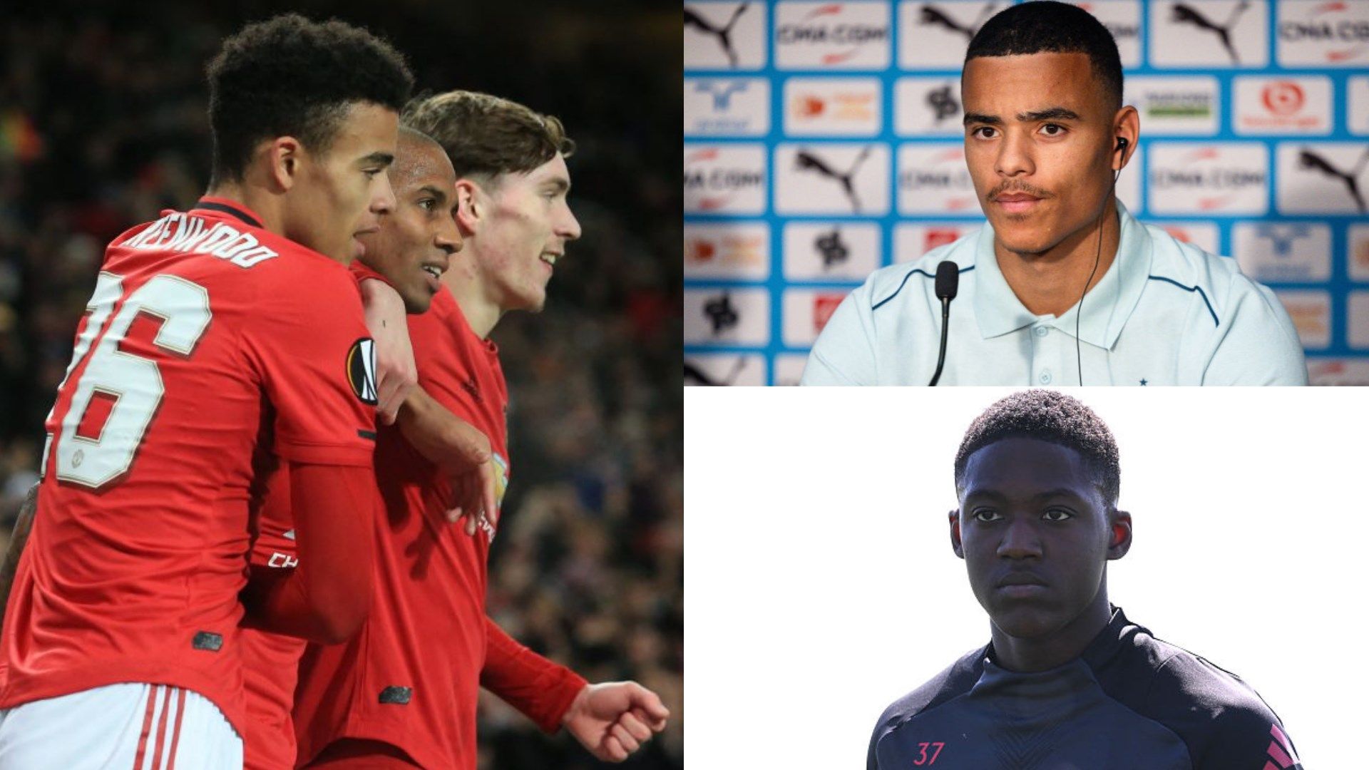 Mason Greenwood, James Garner, Kobbie Mainoo