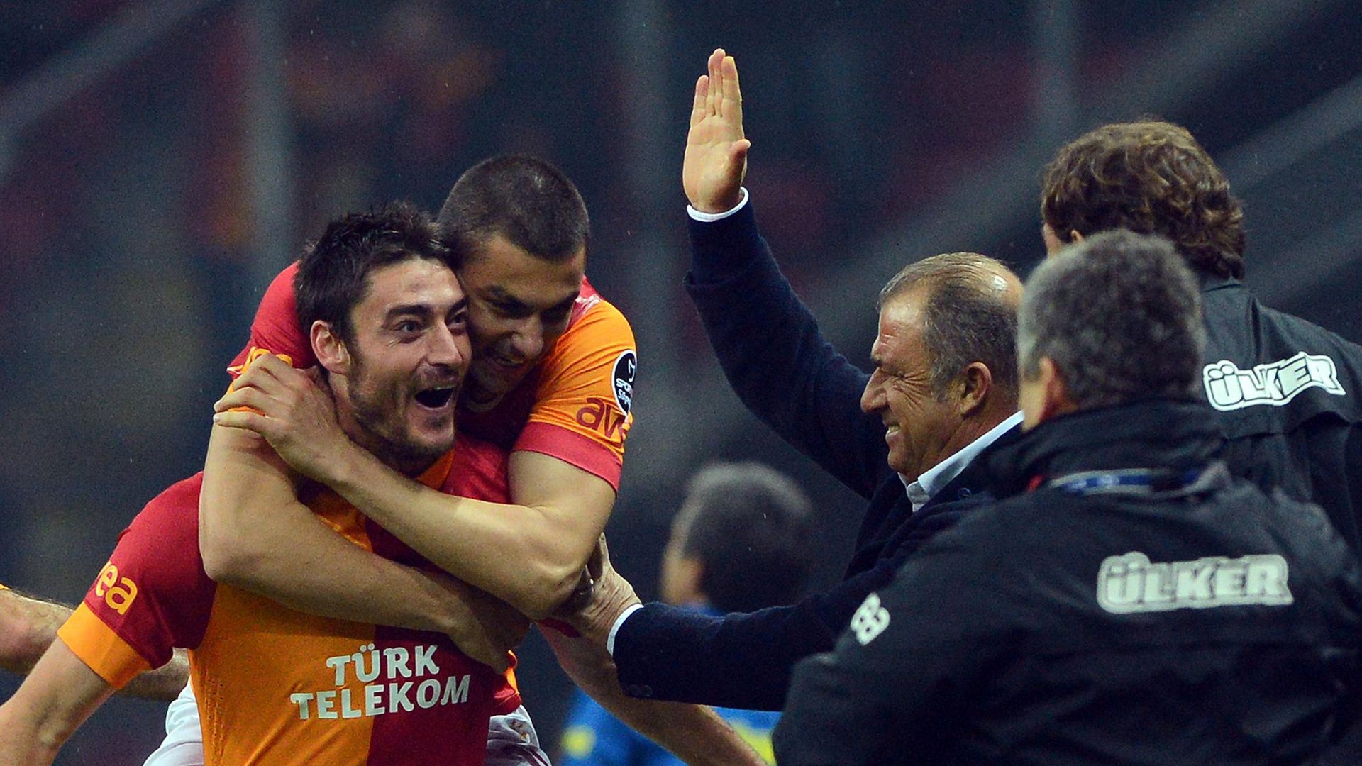 Albert Riera Fatih Terim Burak Yilmaz Galatasaray
