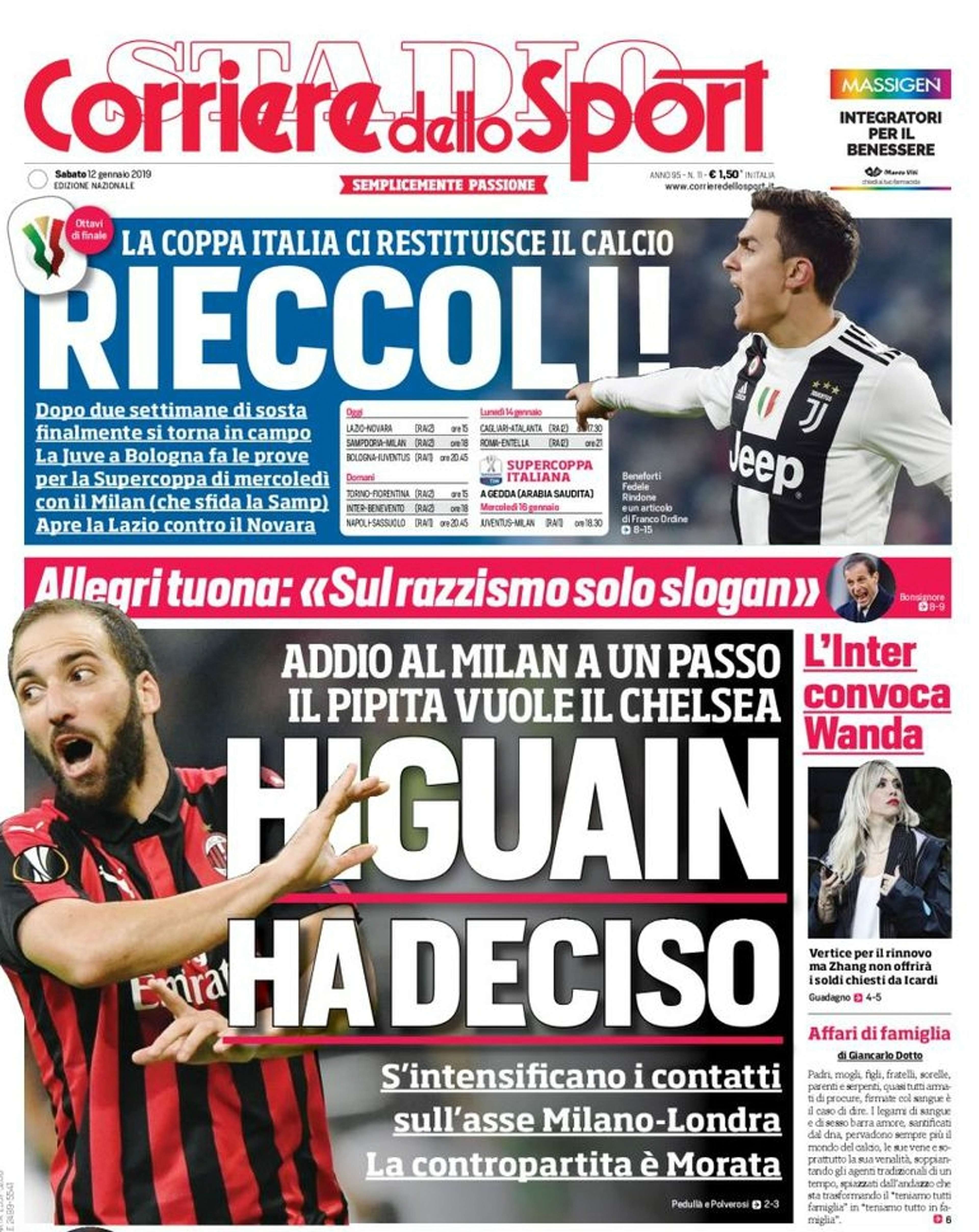 Corriere dello Sport cover