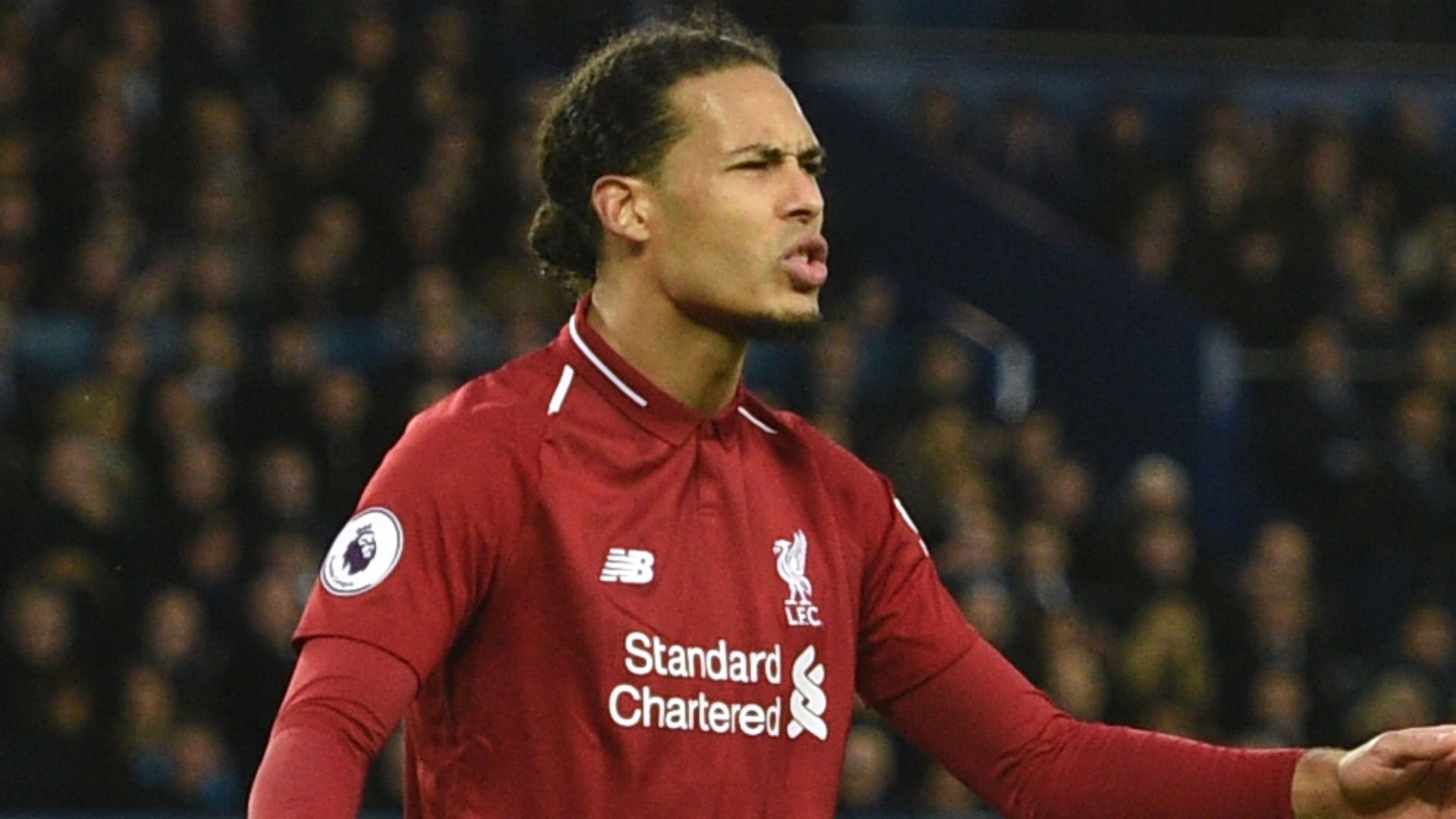 Virgil van Dijk Liverpool Everton