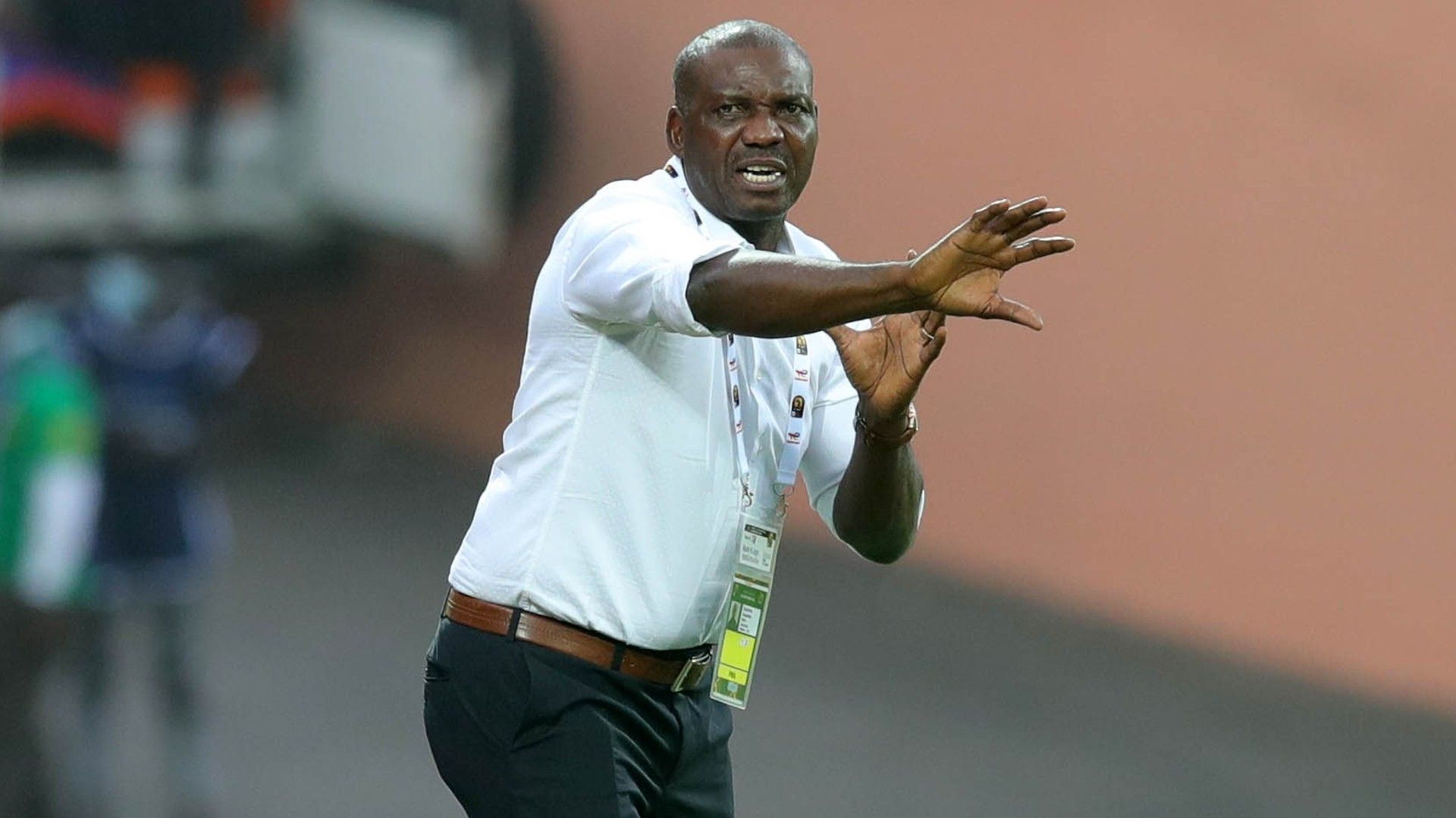 Augustine Eguavoen, coach of Nigeria.