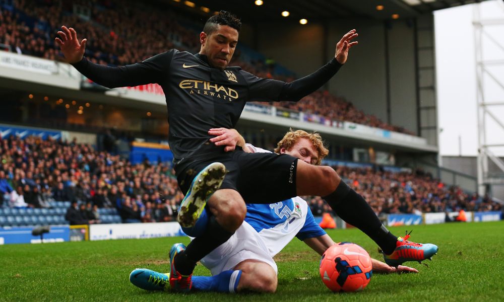 Chris Taylor Gael Clichy Blackburn Rovers Manchester City  FA Cup