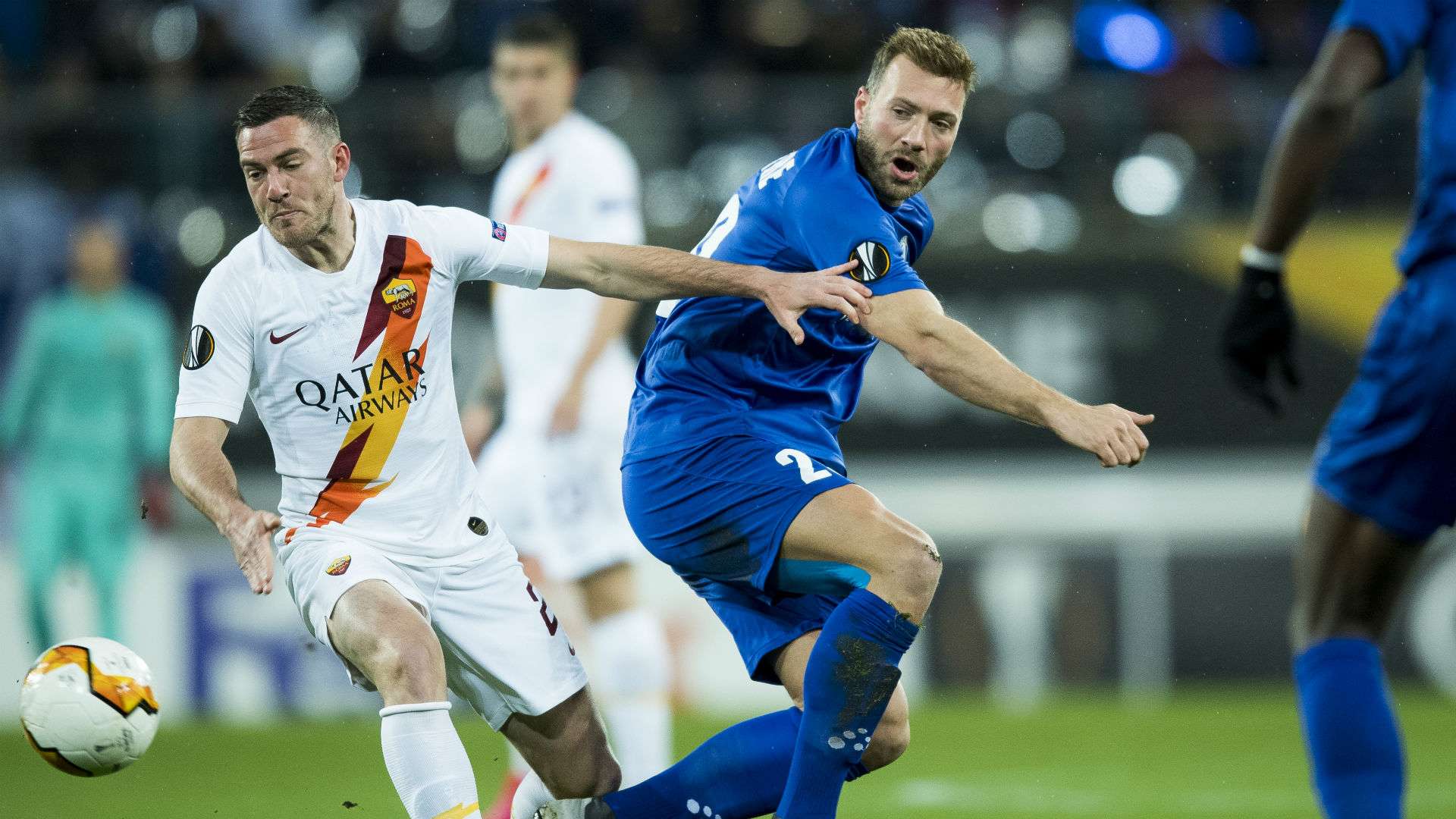 Laurent Depoitre Jordan Veretout Gent Roma